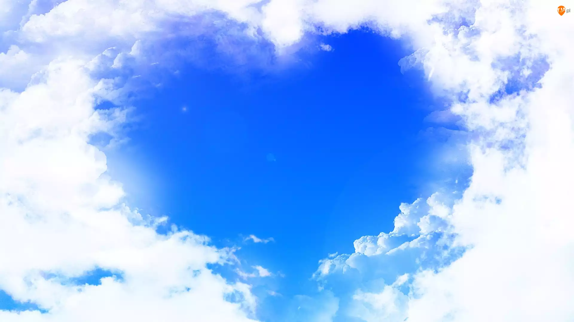 Niebo, Miłość, Chmury, Serce