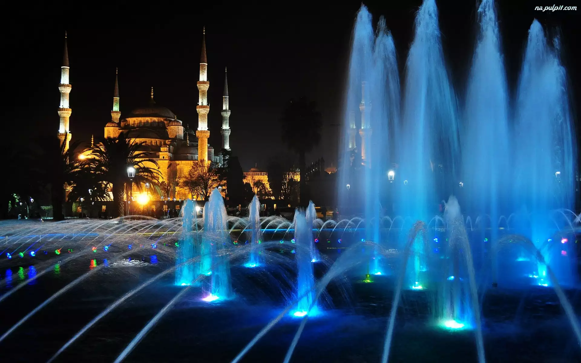 Turcja, Fontanna, Istambuł, Błękitny Meczet