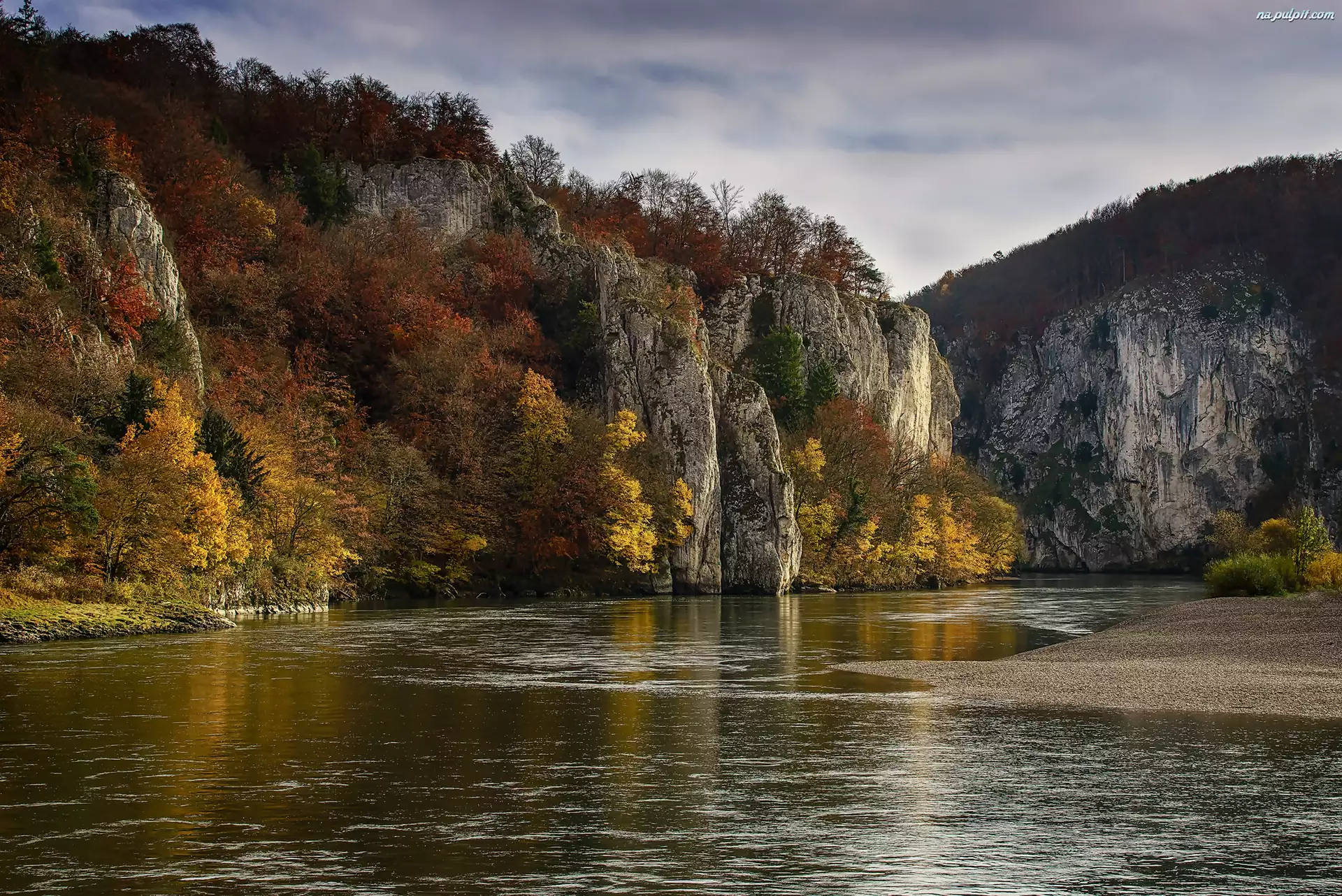 Kelheim, Skały, Niemcy, Rzeka Dunaj, Bawaria, Góry