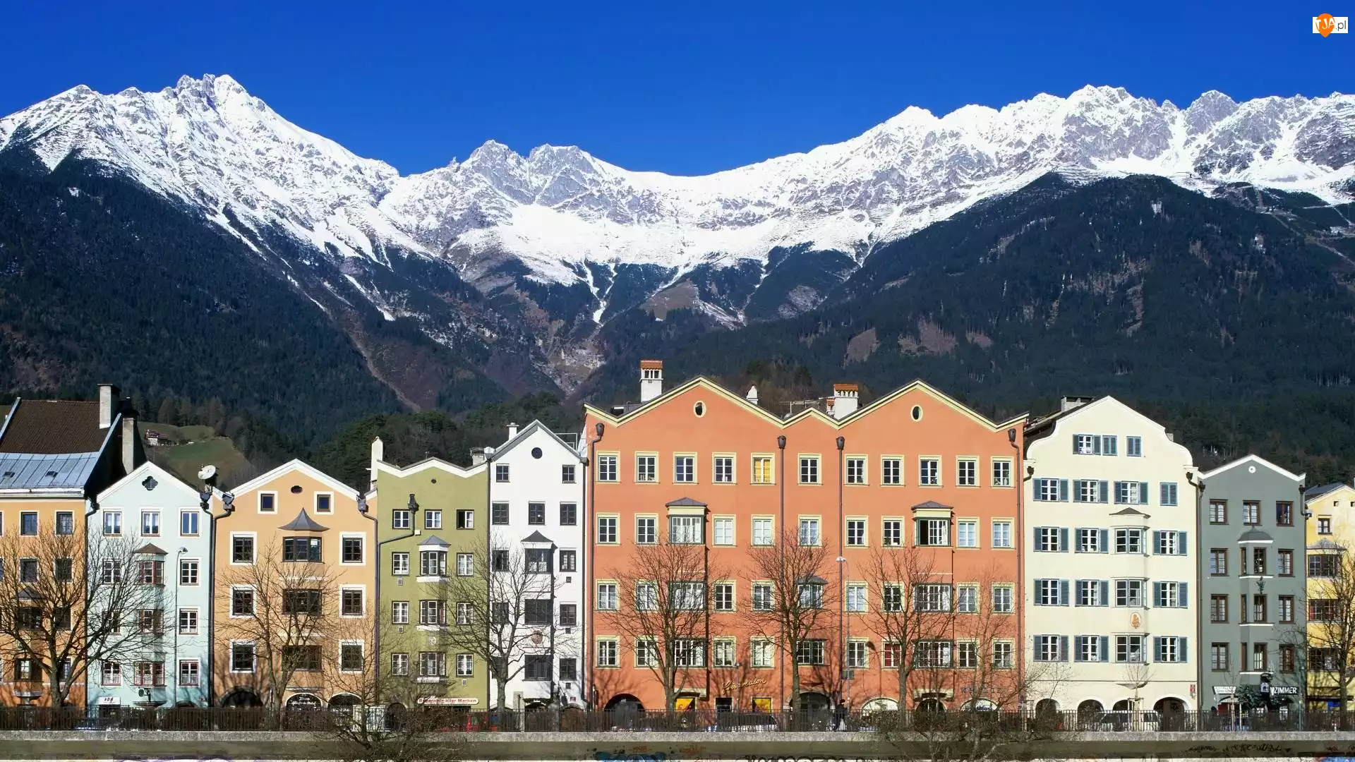 Góry, Austria, Innsbruck, Domy