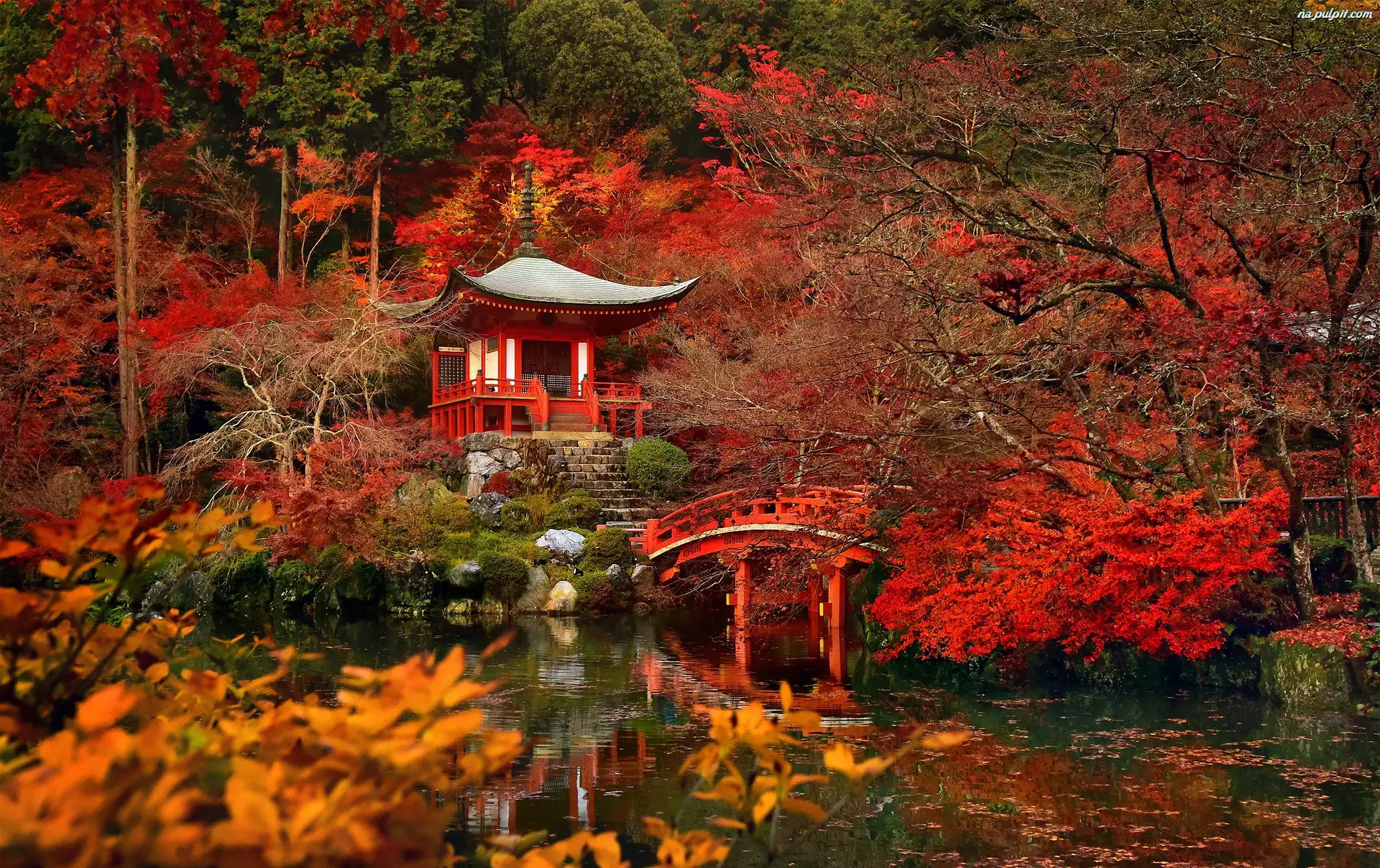 Japonia, Jesień, Kioto, Daigo-ji , Świątynia
