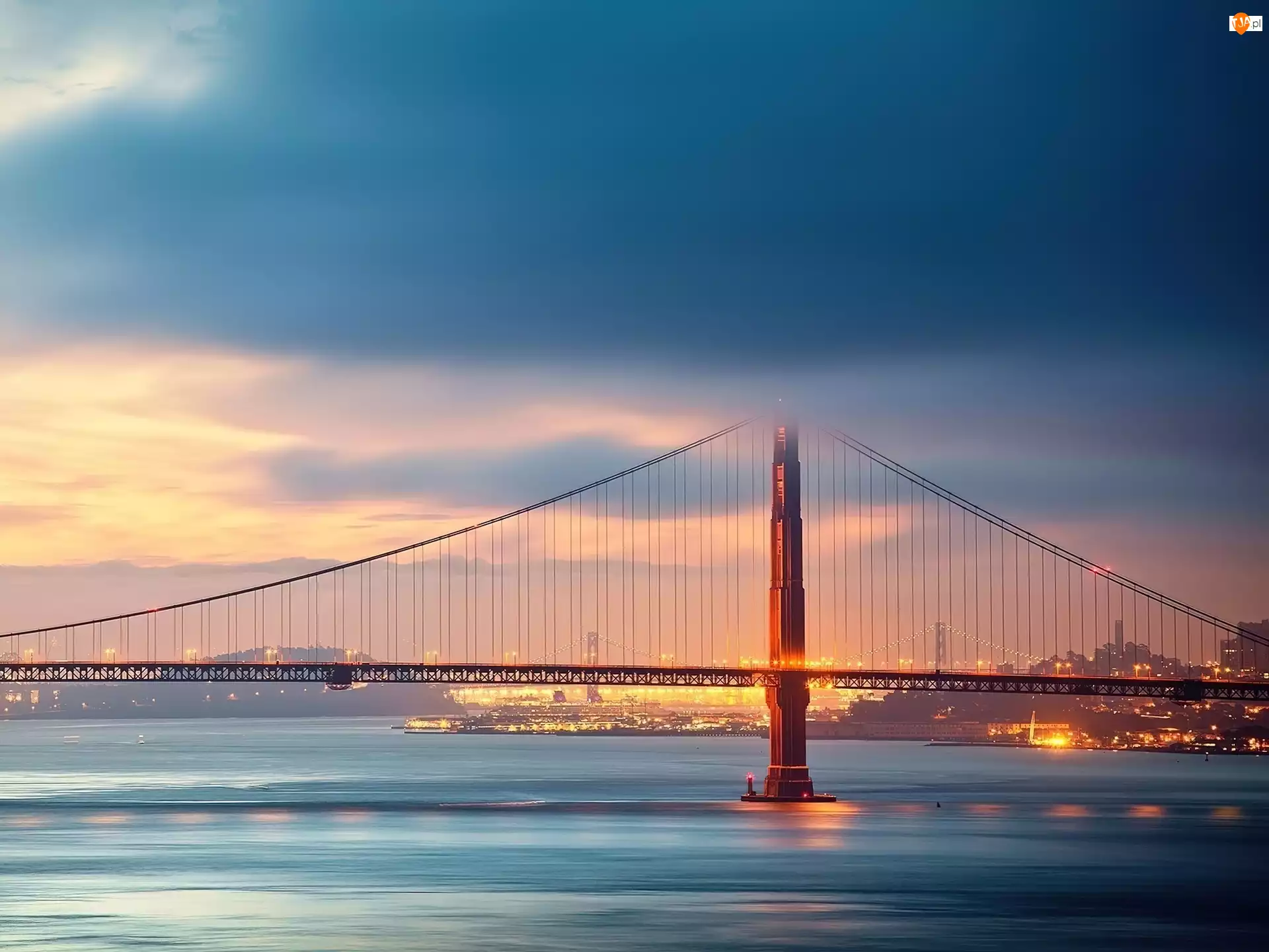 Rzeka, San Francisco, Most, Golden Gate