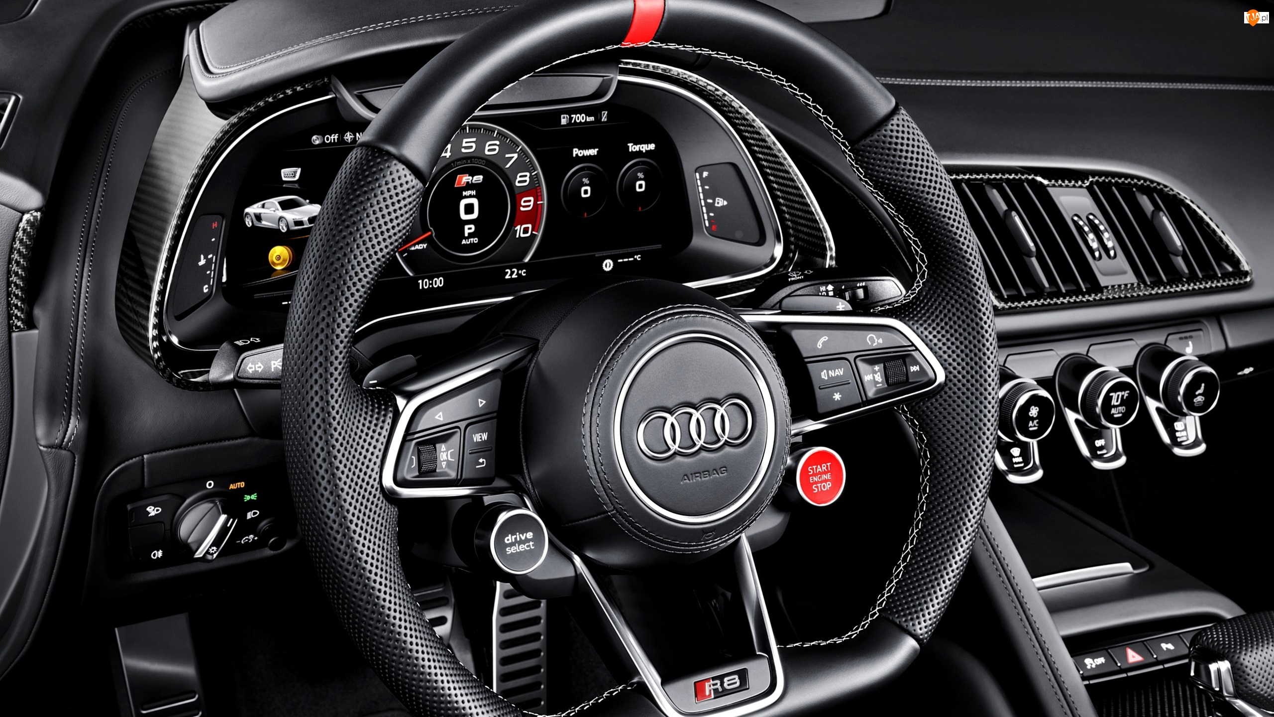 Audi R8 Sport Edition, Kierownica, 2017, Wnętrze