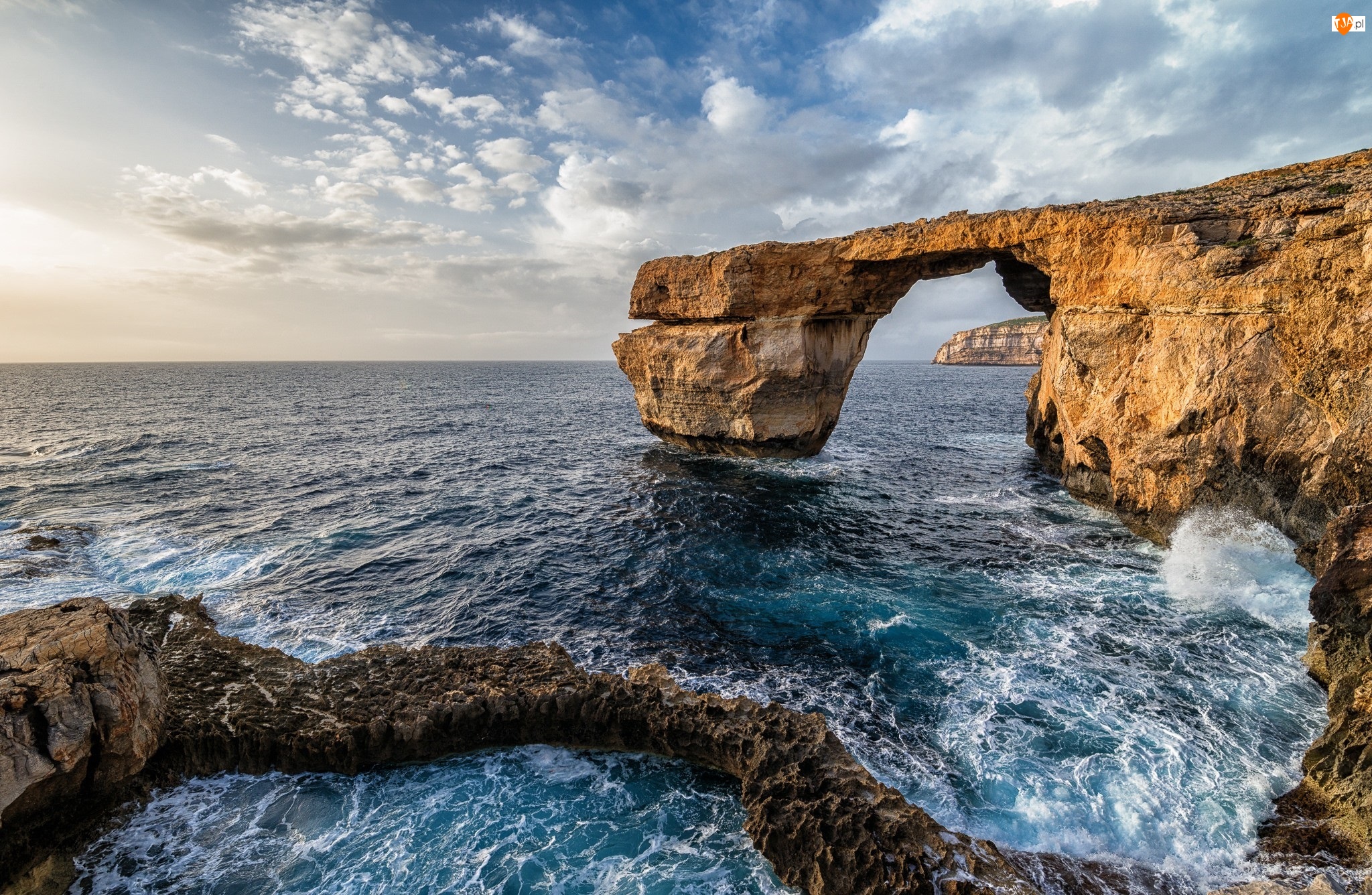 Most, Morze, Wybrzeże, Malta, Skalny, Wyspa Gozo, Skały