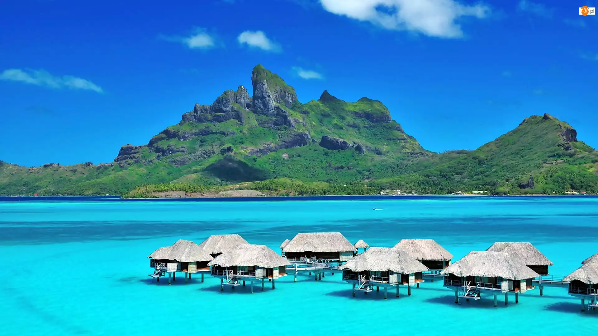 Na Wodzie, Domki, Góry, Mauritius, Roślinność, Morze, Hotelowe