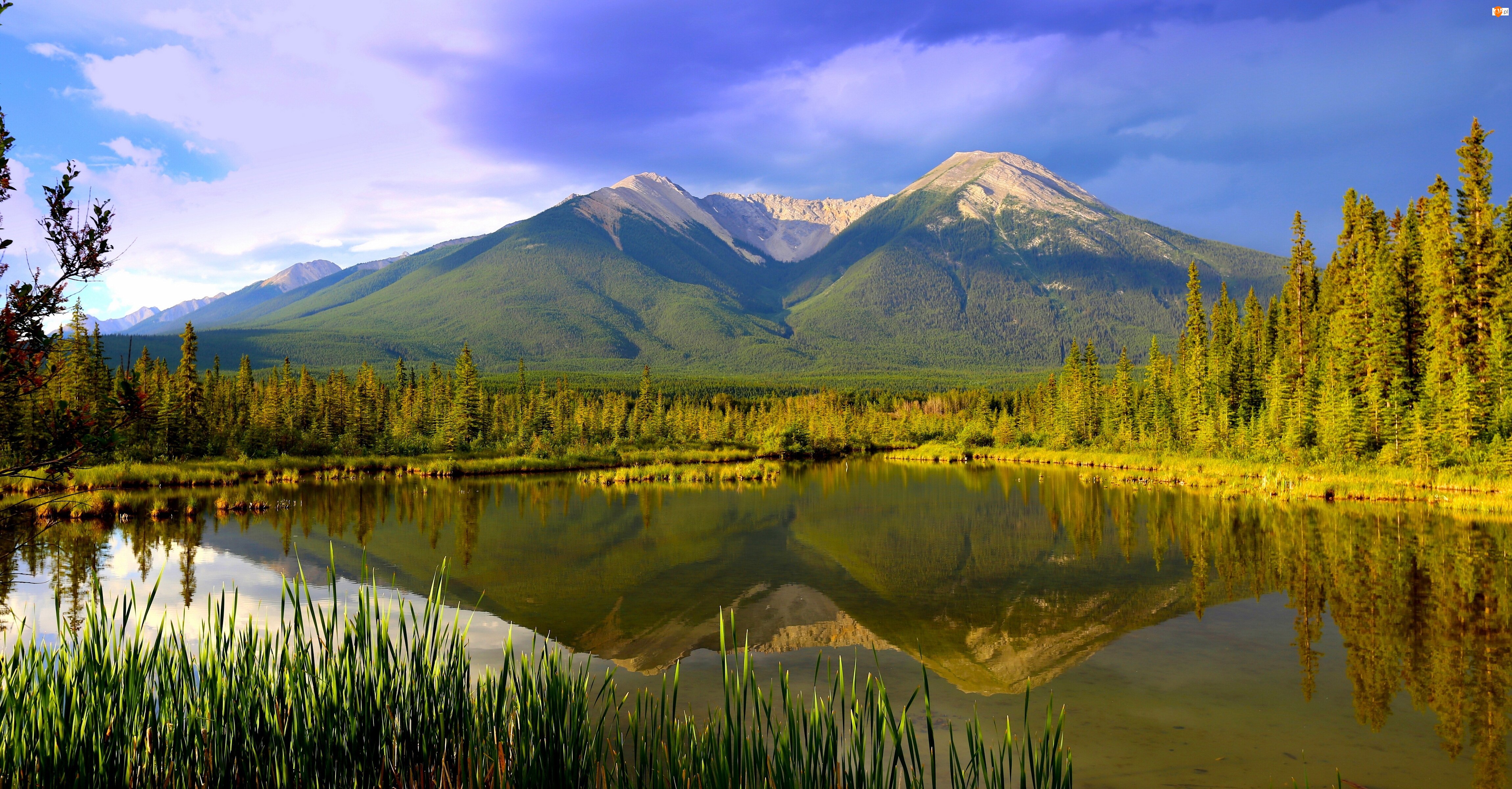 Góry, Kanada, Park Narodowy Banff, Jezioro Vermilion