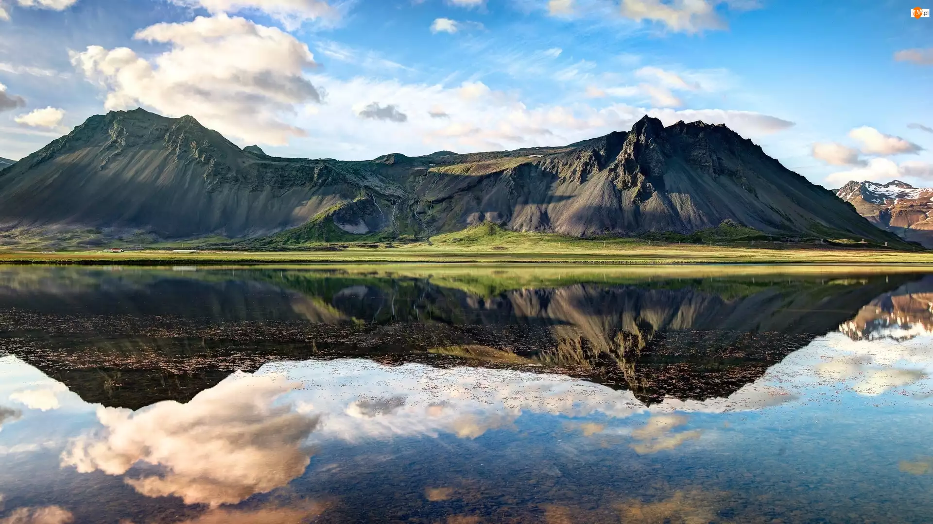 Islandia, Odbicie, Góry, Jezioro