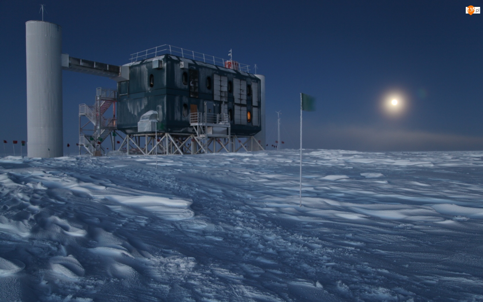 Noc, Antarktyda, Obserwatorium, Zima