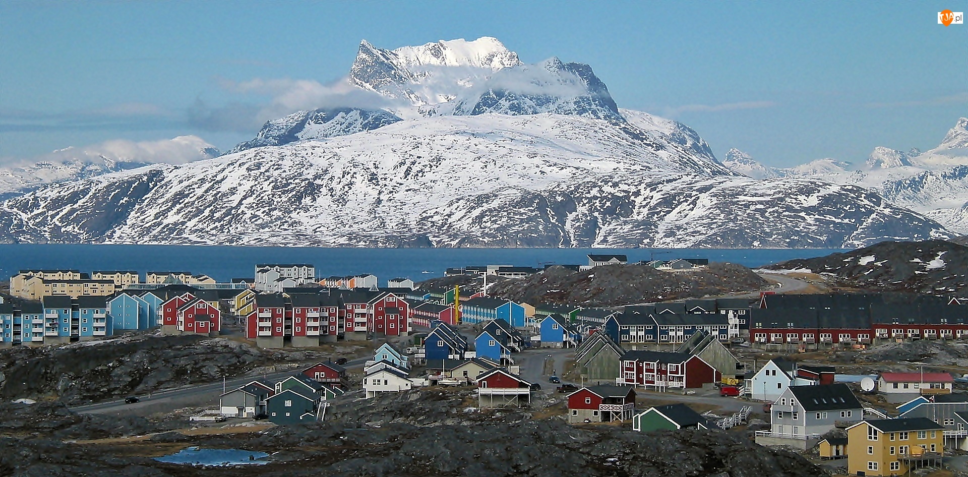 Nuuk, Wyspy, Morze, Góry, Stolica