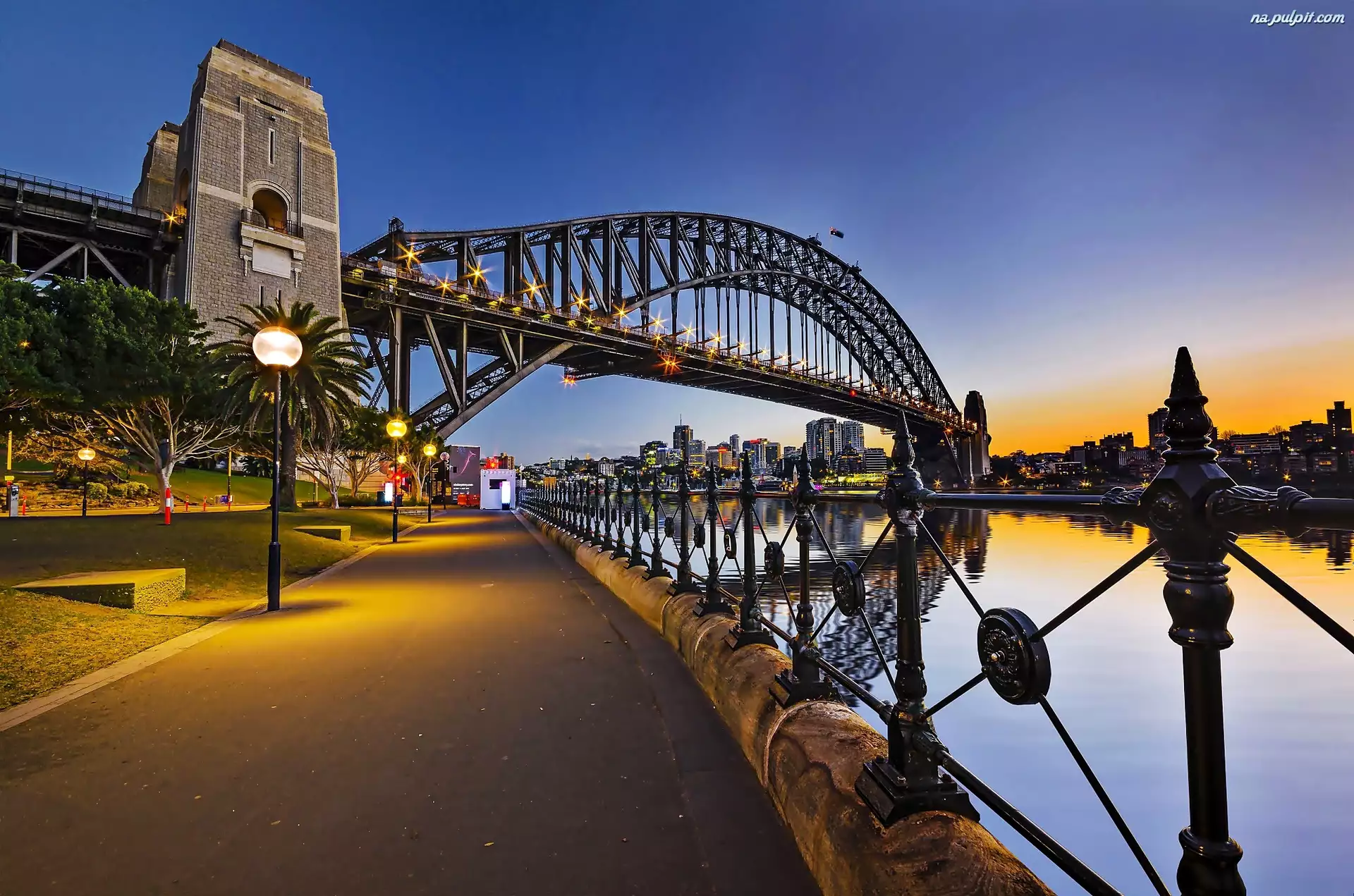 Most, Rzeka, Panorama, Sydney, Świt, Miasta