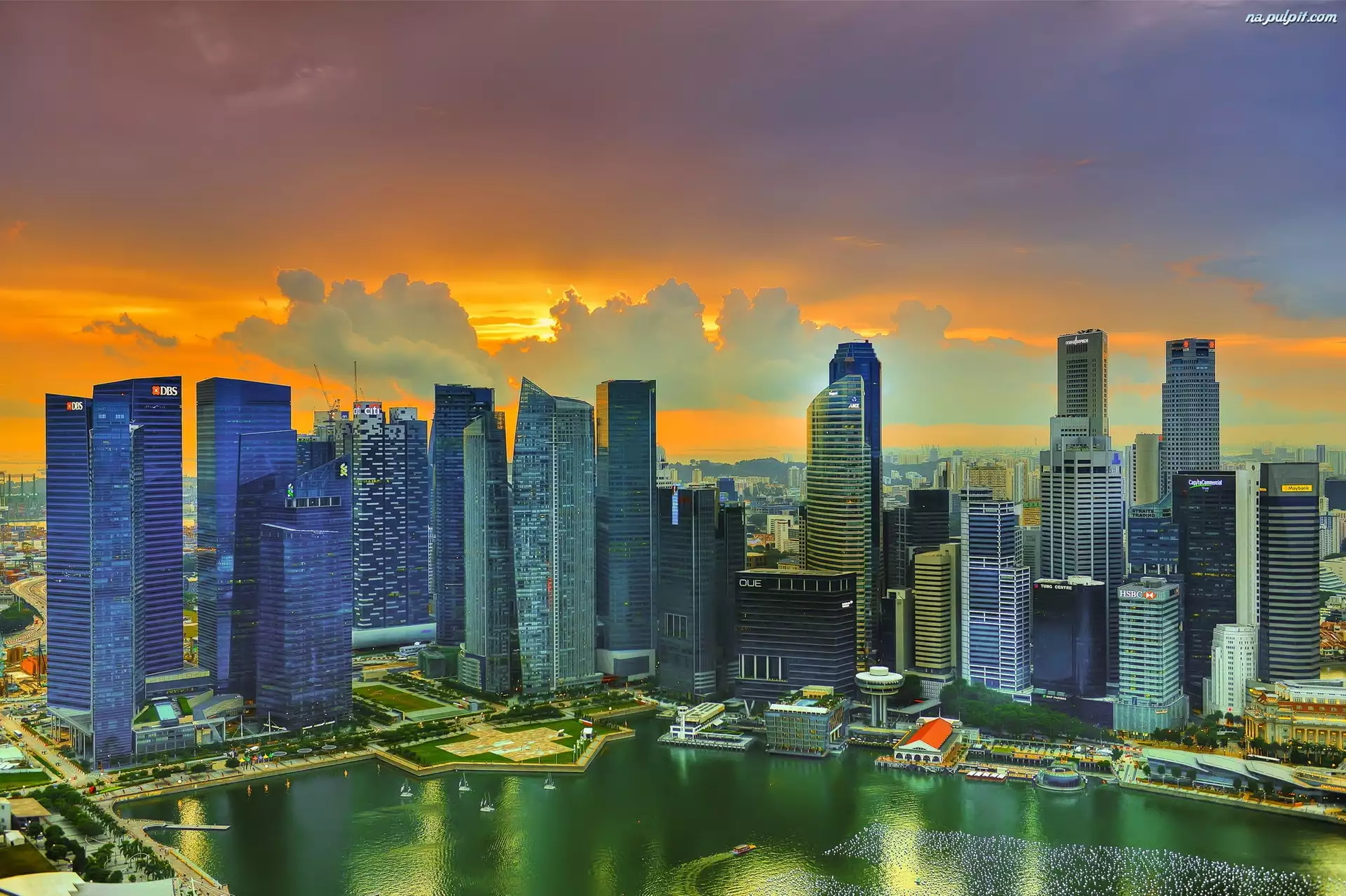 Singapur, Miasto, Drapacze Chmur