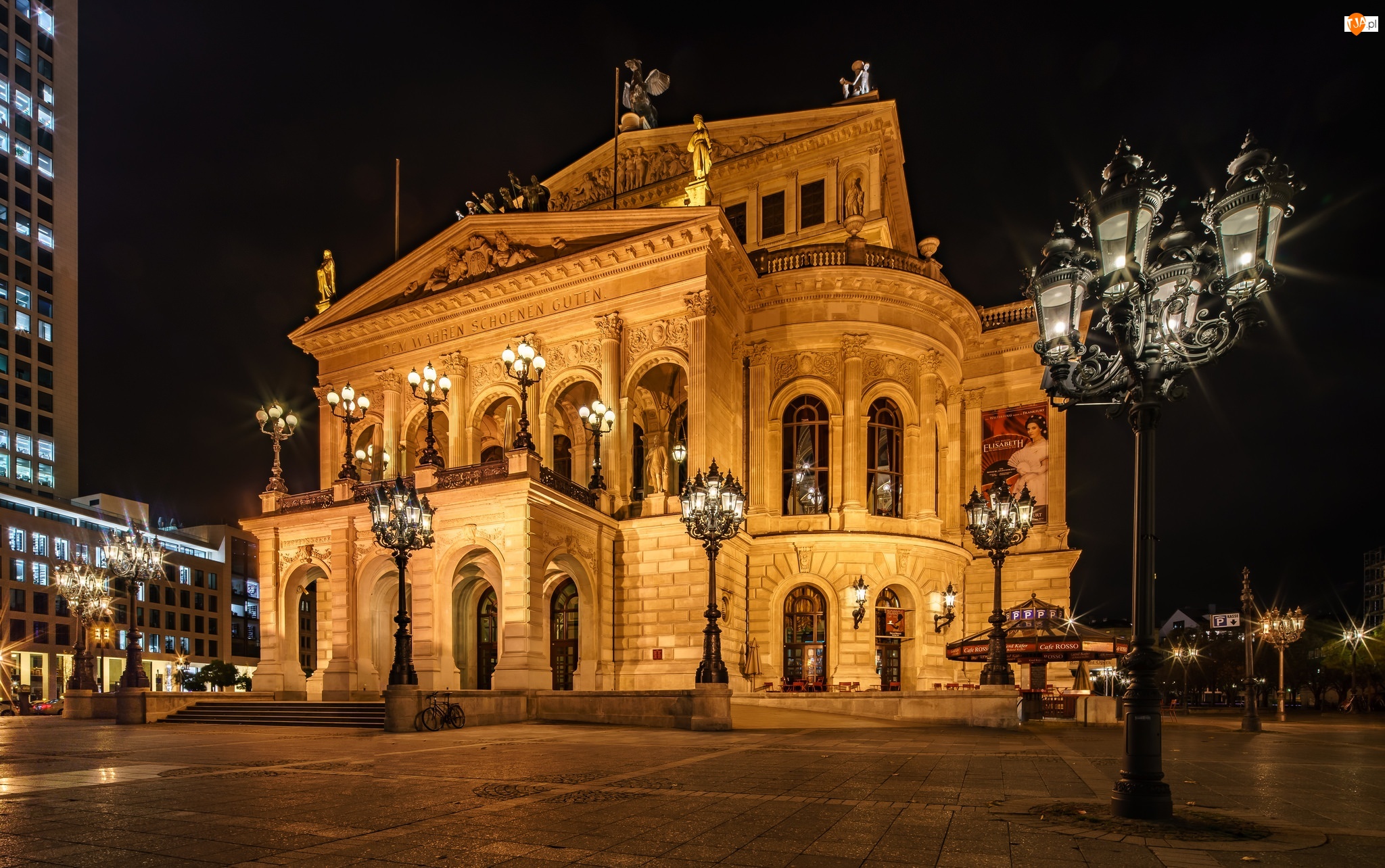 Niemcy, Latarnie, Frankfurt, Opera Alte Oper