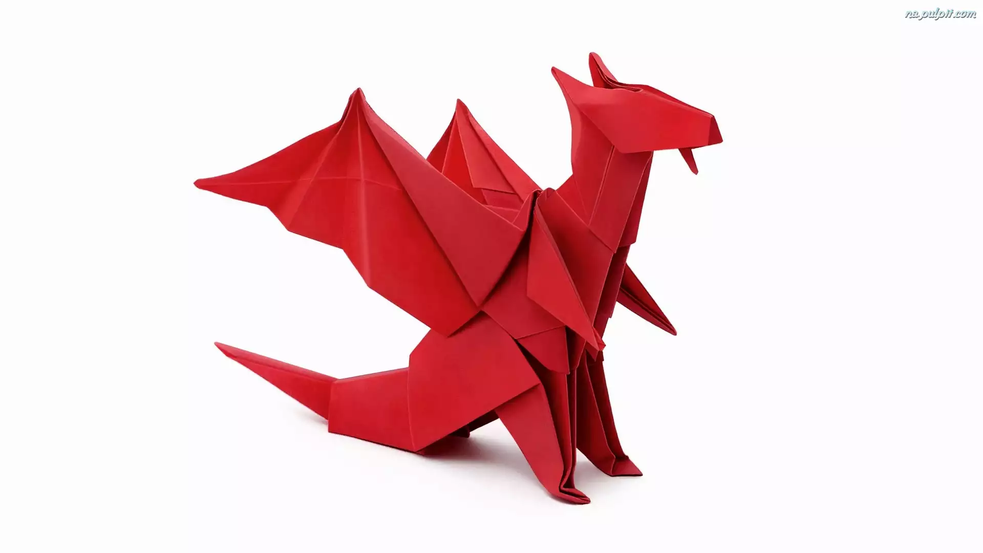 Smok, Origami, Czerwony