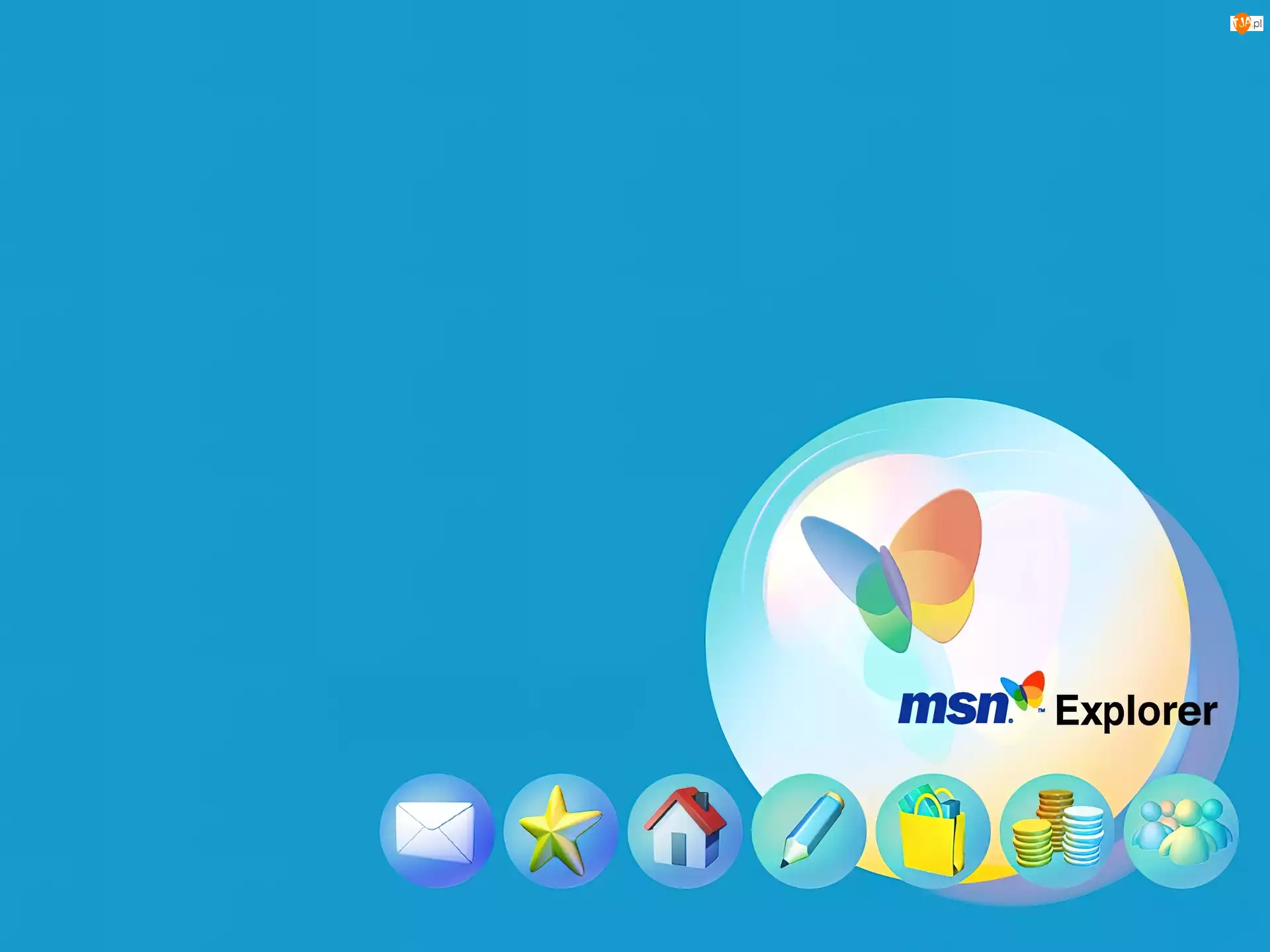 Programy MSN, domek, grafika, motyl