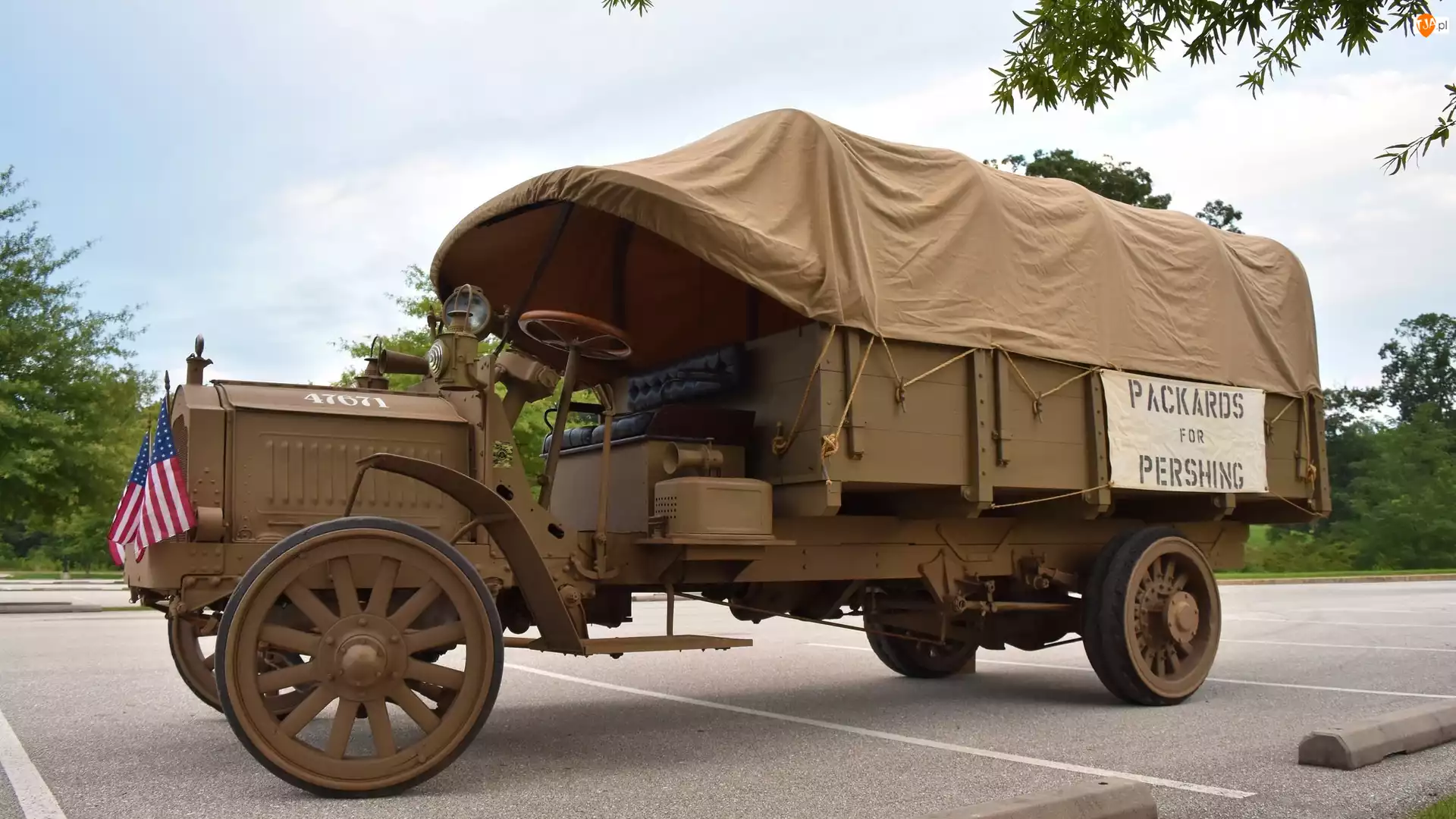 Zabytkowy, 1918, Wojskowy, Packard Army Truck