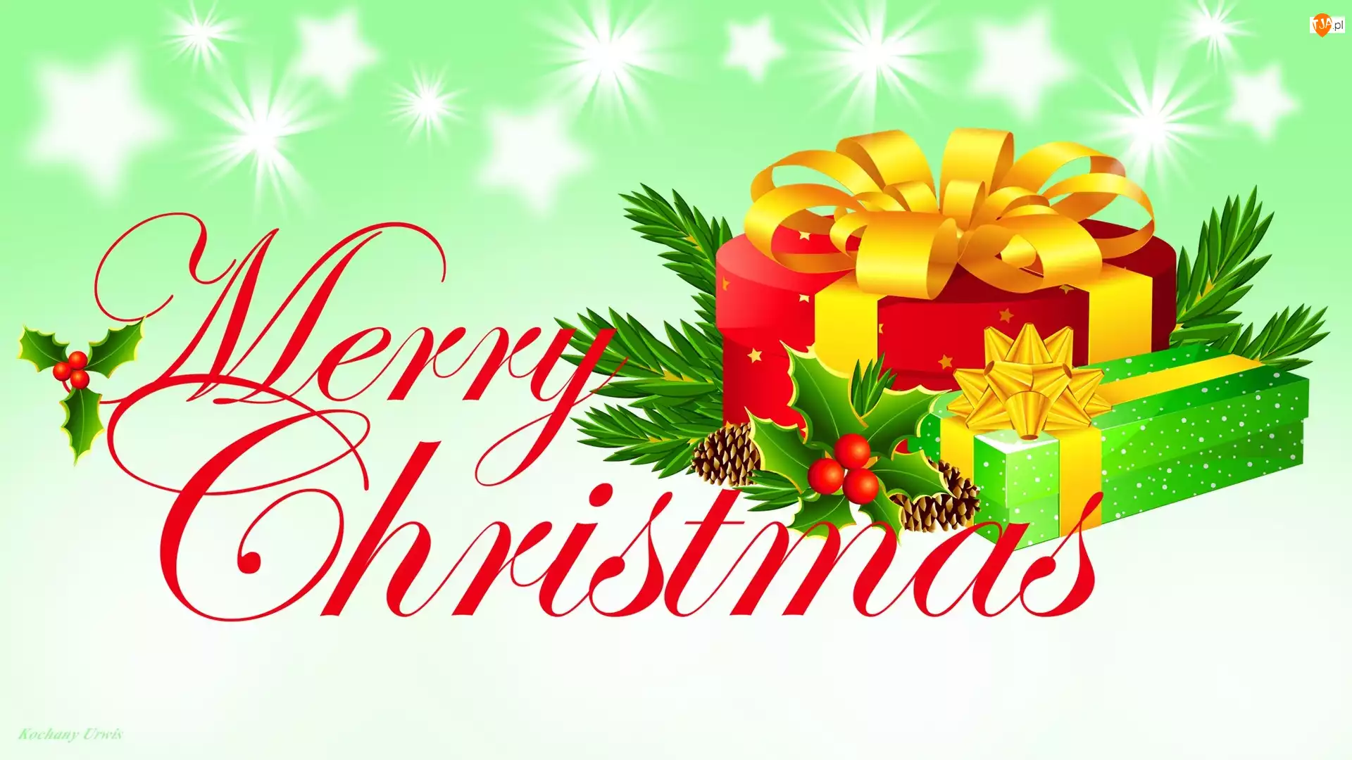 Prezenty, Merry Christmas, Boże Narodzenie, 2D, Świąteczne, Napis