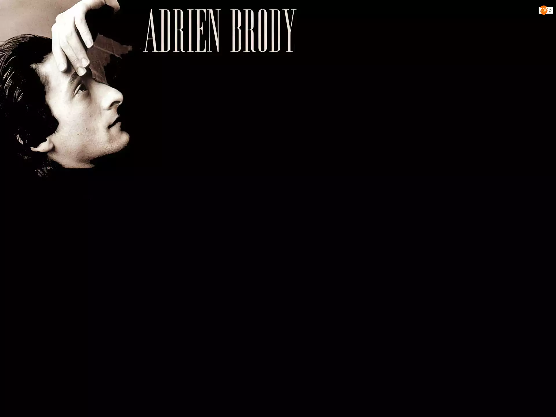 Adrien Brody, ręka, ciemne, włosy