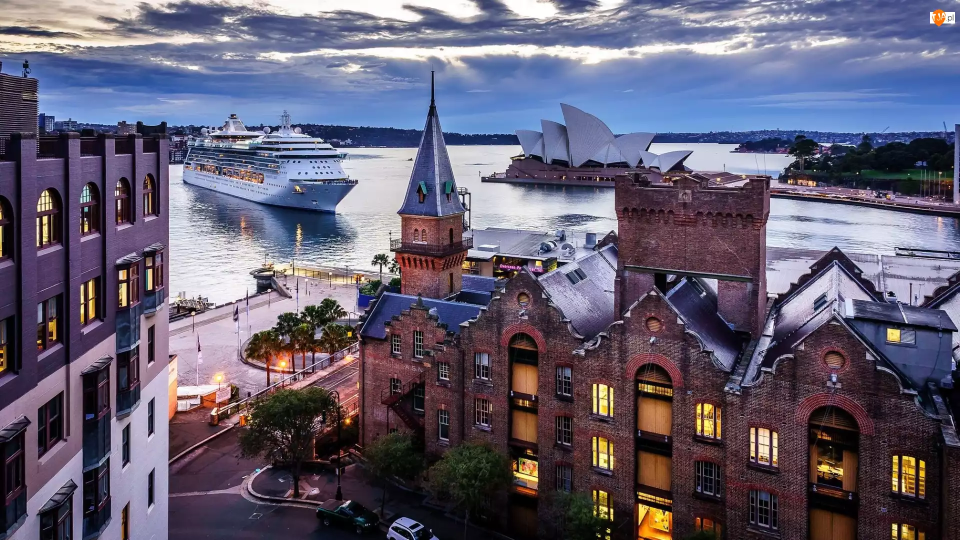 Morze, Domy, Australia, Sydney Opera House, Sydney, Statek