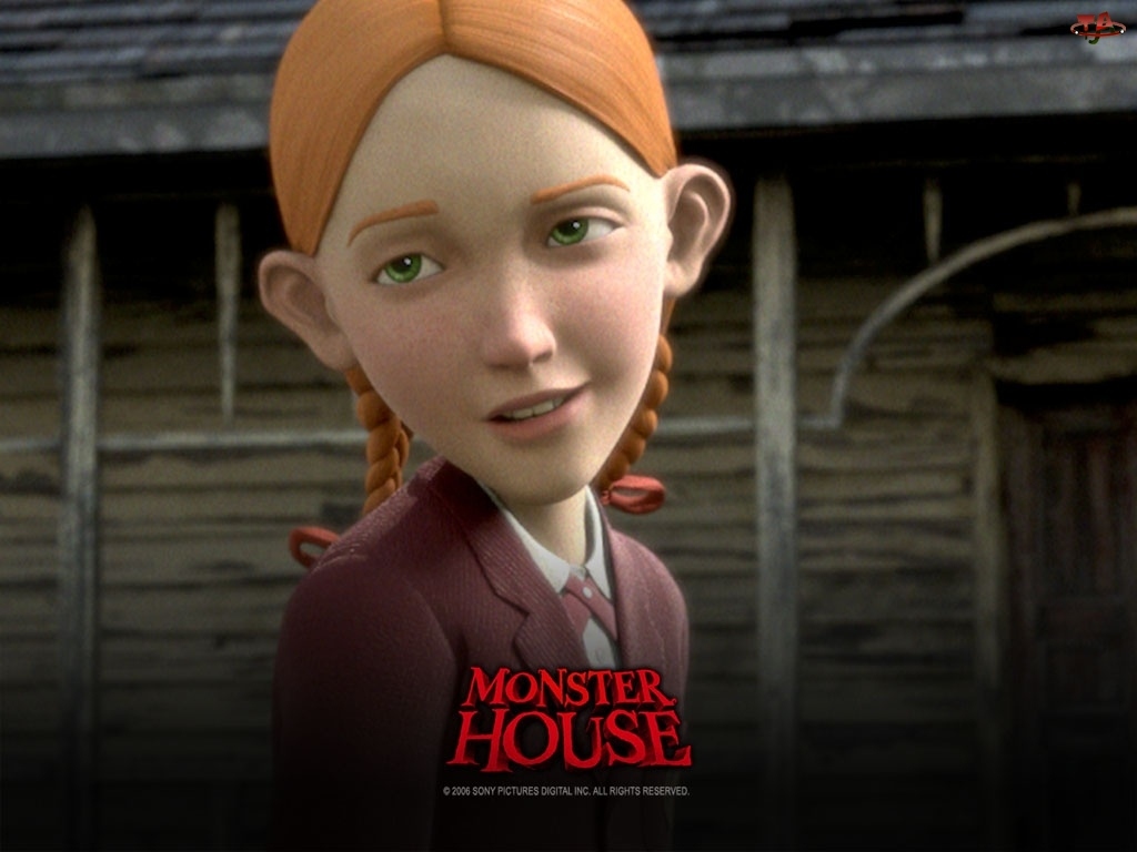 Monster House, ruda, dziewczynka, Straszny dom