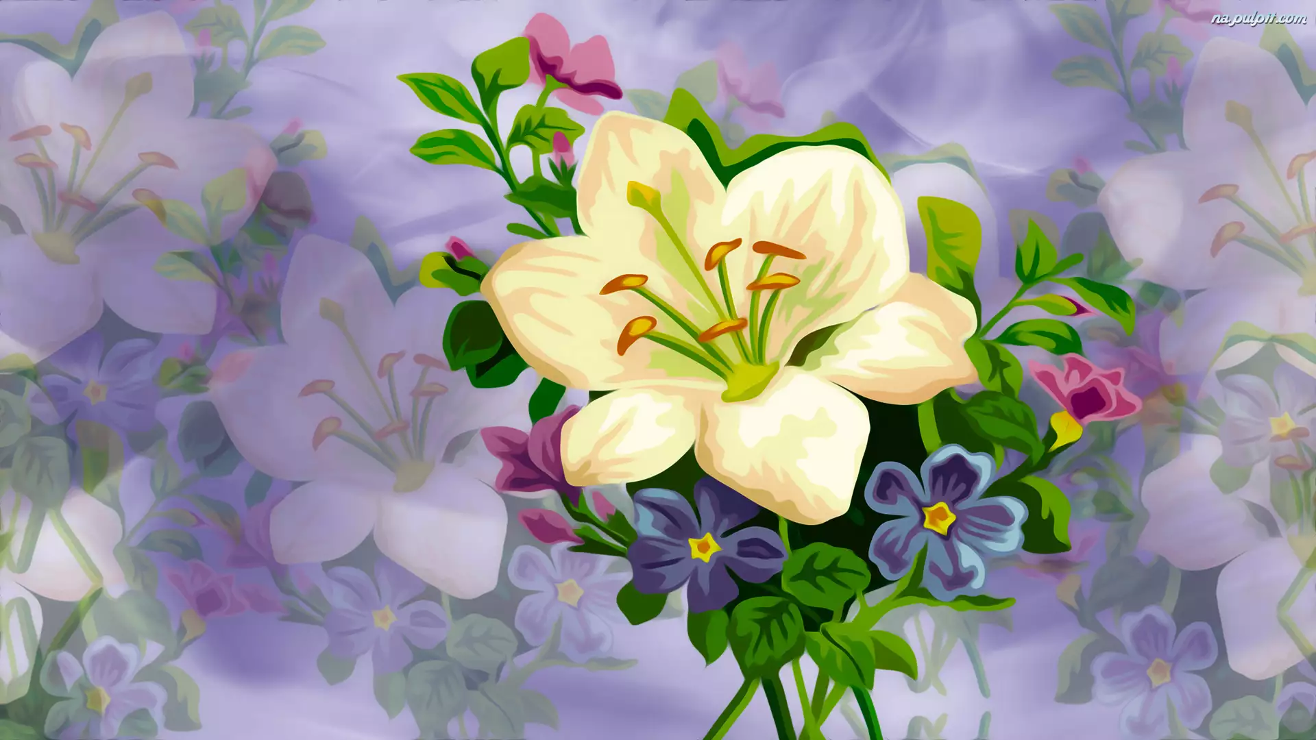 Grafika 2D, Kwiaty, Lilia