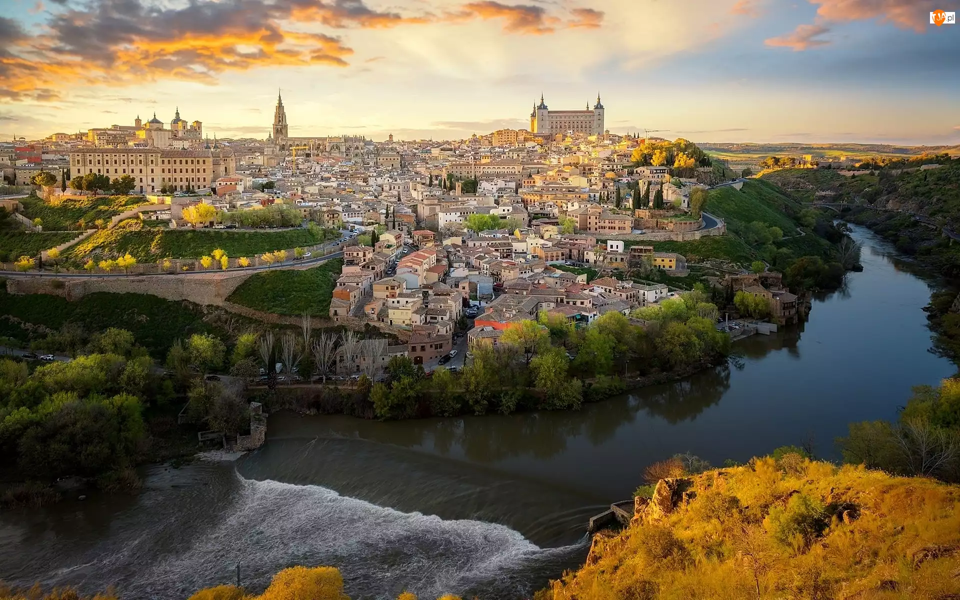 Rzeka Tag, Hiszpania, Miasto Toledo