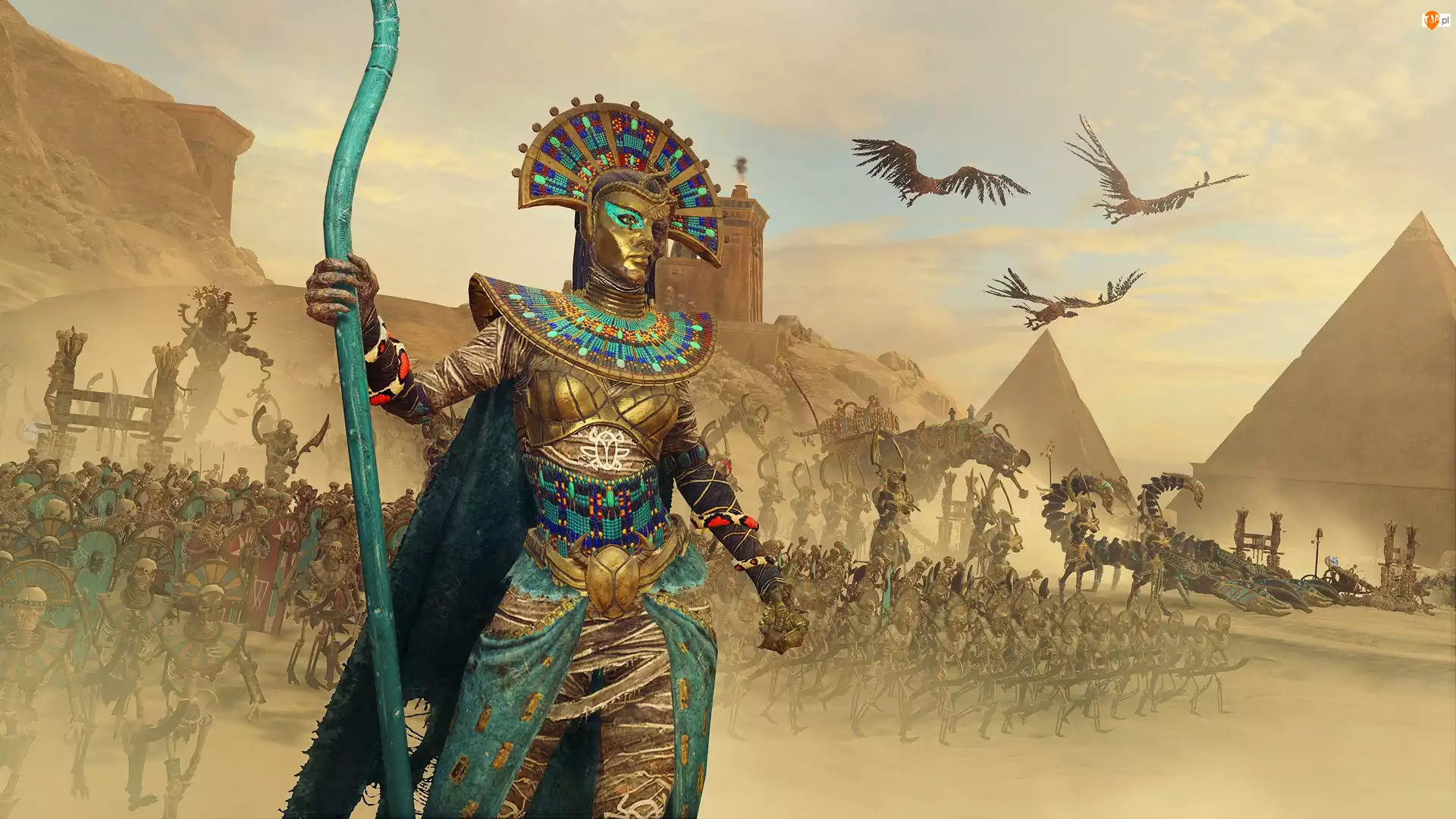 Wojownicy, Gra, Rise of the Tomb Kings, Piramidy, Total War Warhammer II, Wielka Królowa Khalida Neferher, Smoki, Dodatek