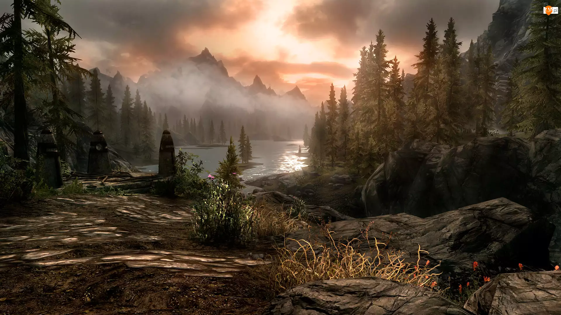 Jezioro, Gra, The Elder Scrolls V : Skyrim, Góry