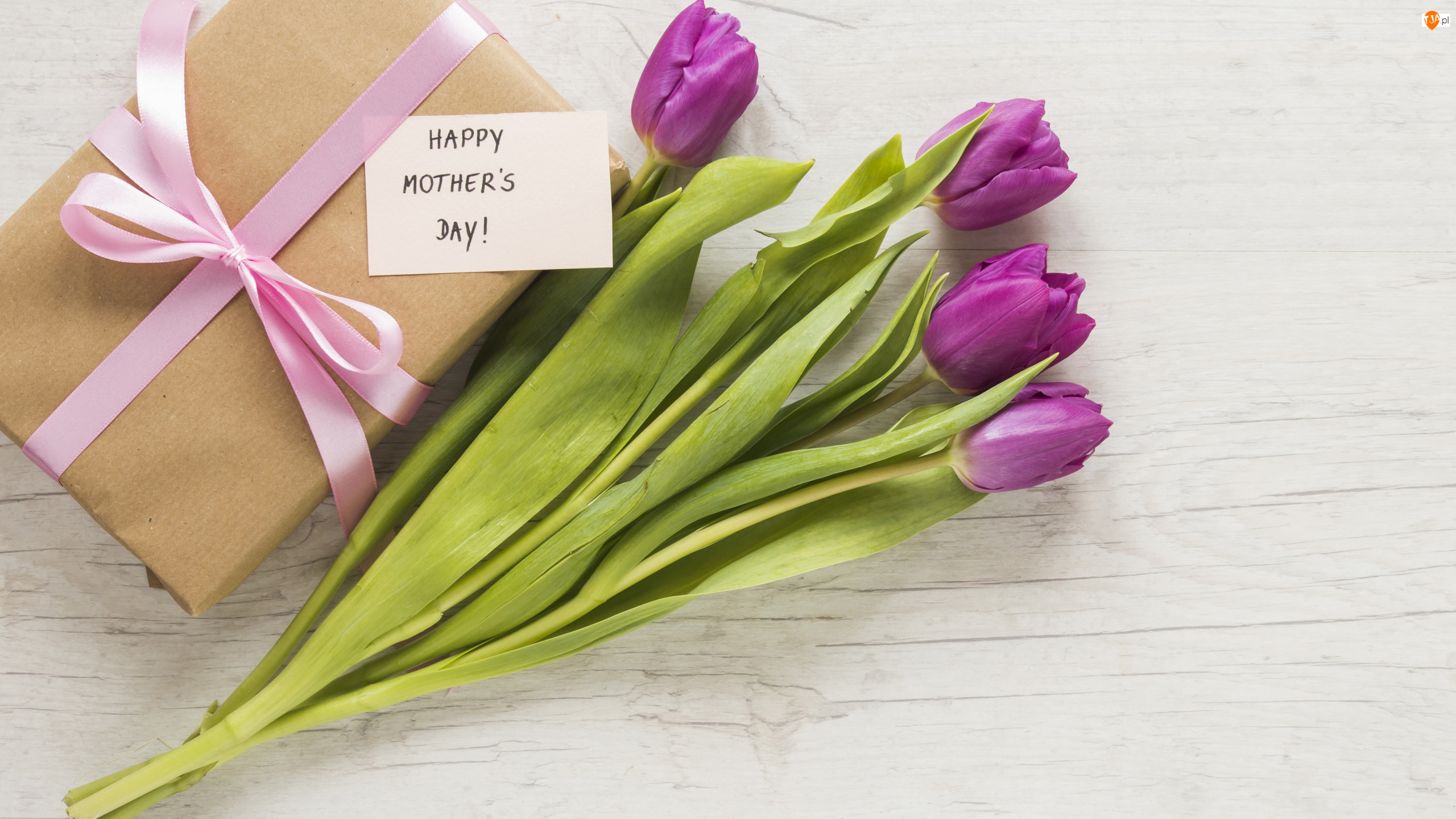 Dzień Matki, Tulipany, Prezent, Liścik