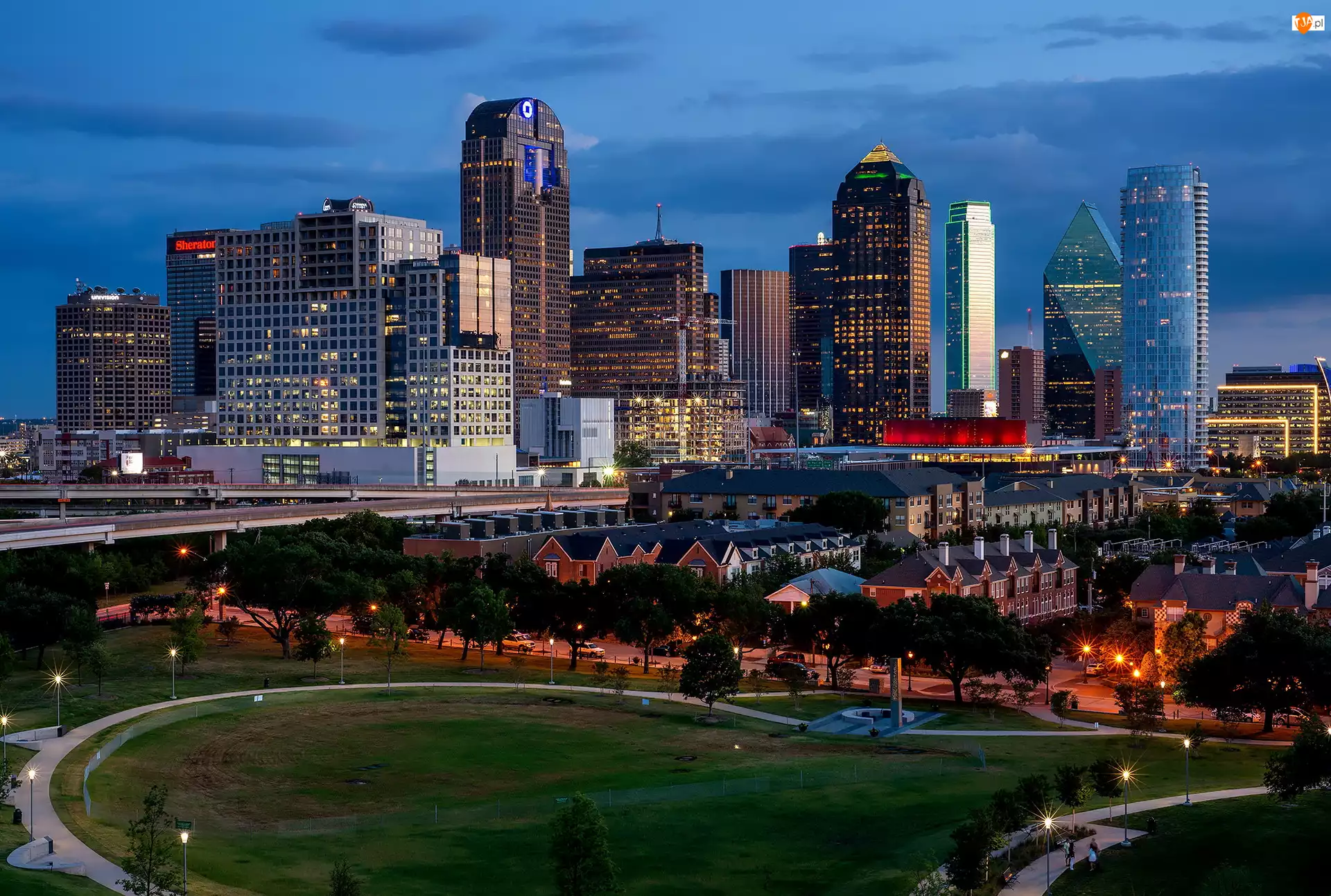 Dallas, Stany Zjednoczone, Miasto, Wieżowce, Teksas