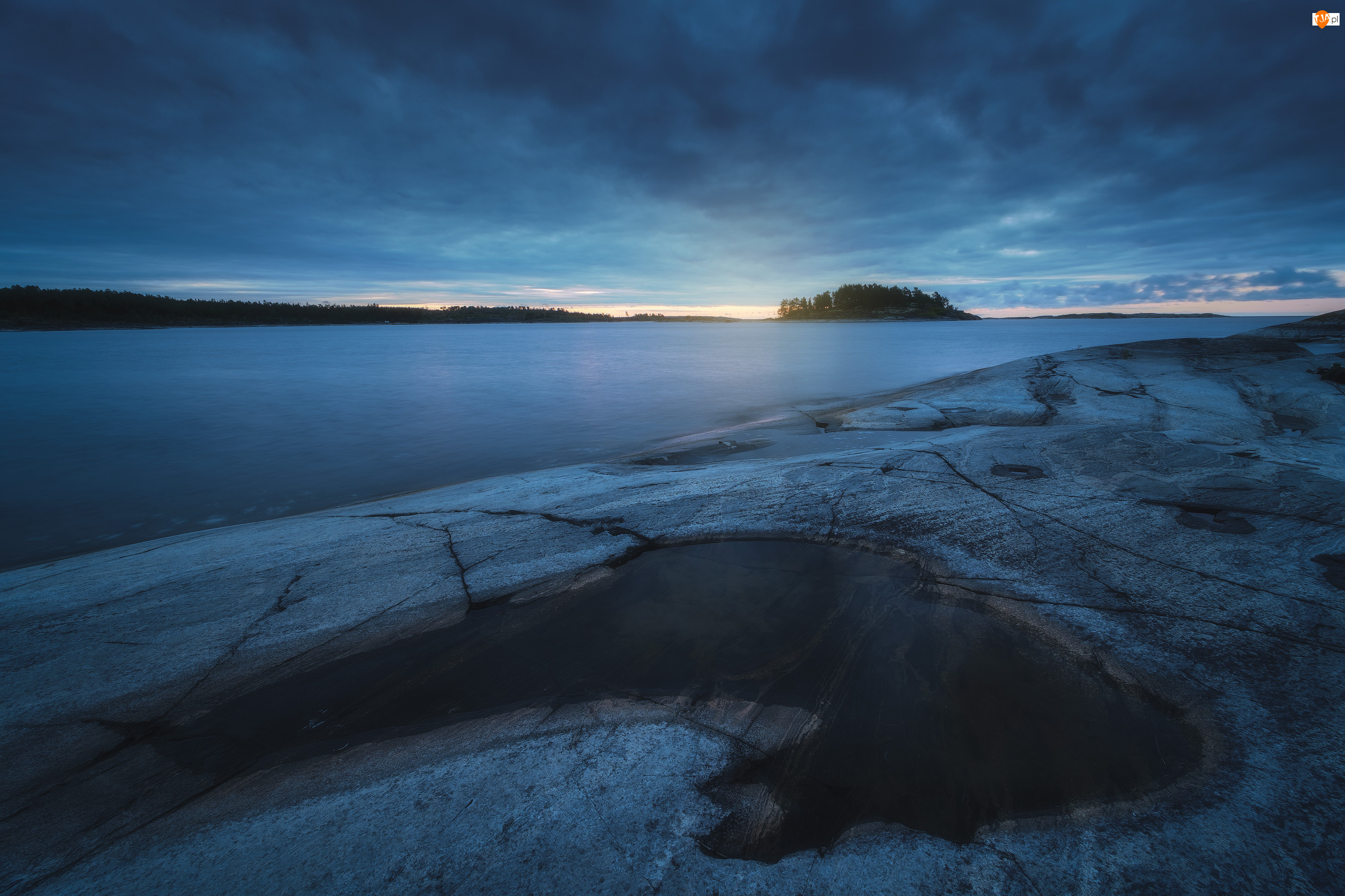 Rosja, Jezioro Ładoga, Skała, Republika Karelii