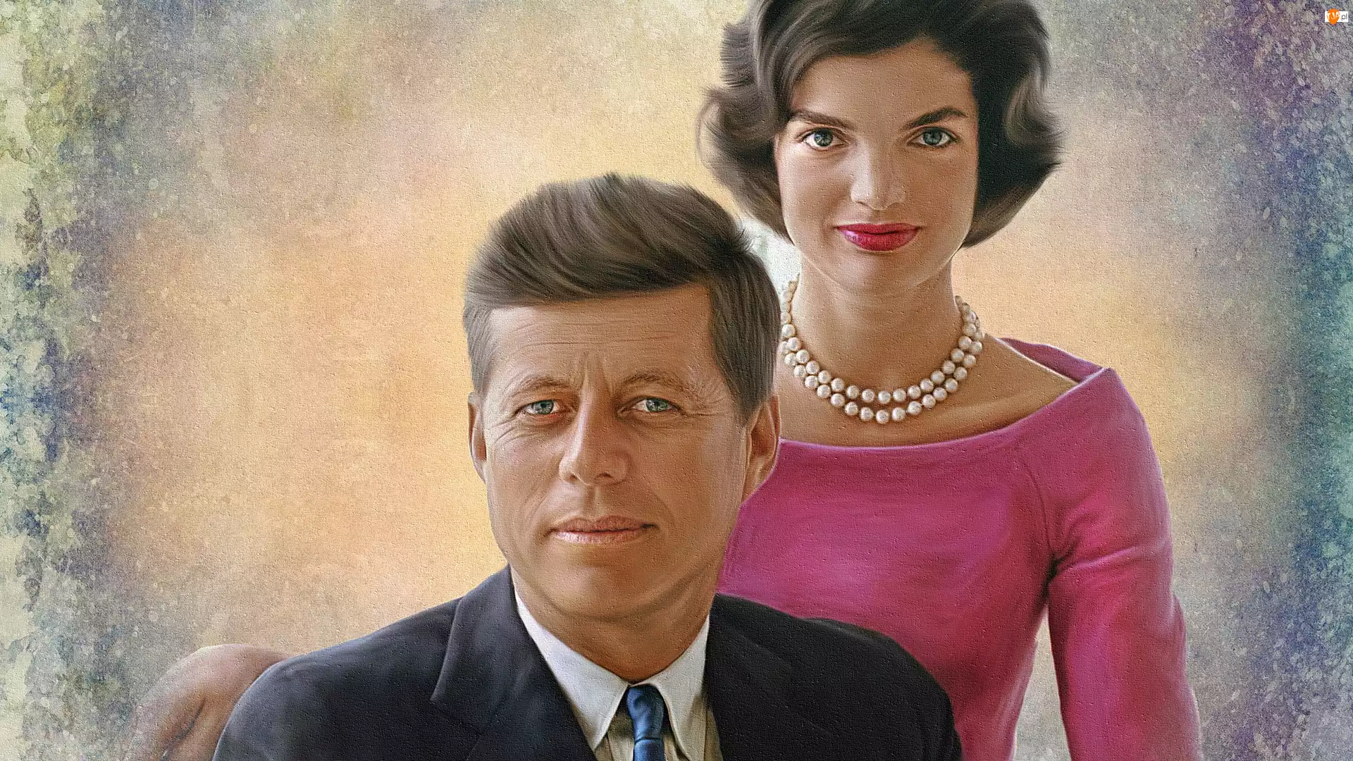 Mężczyzna, Grafika, Jacqueline Kennedy Onassis, Kobieta, John F Kennedy
