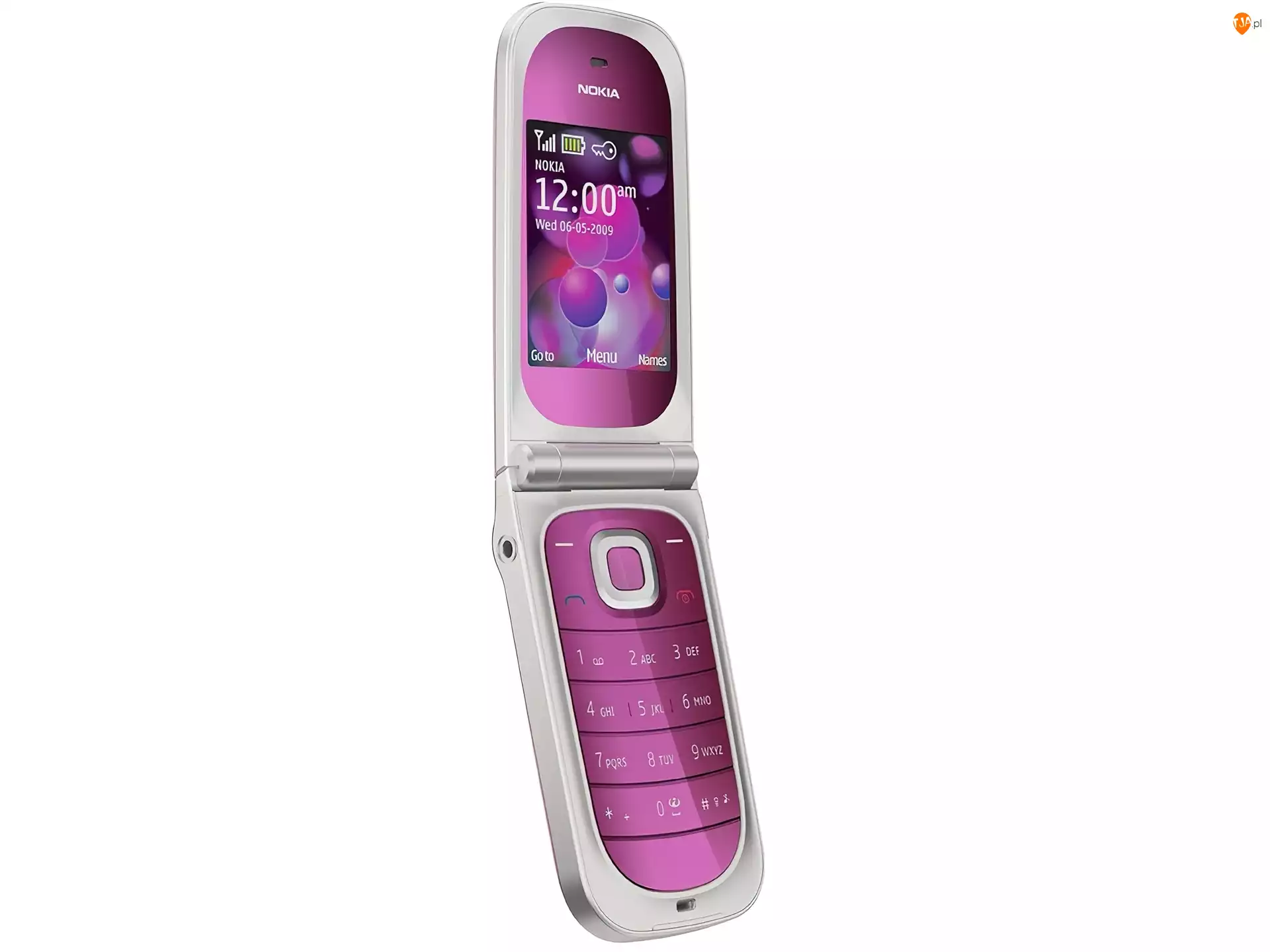 Srebrna, Nokia 7020, Różowa