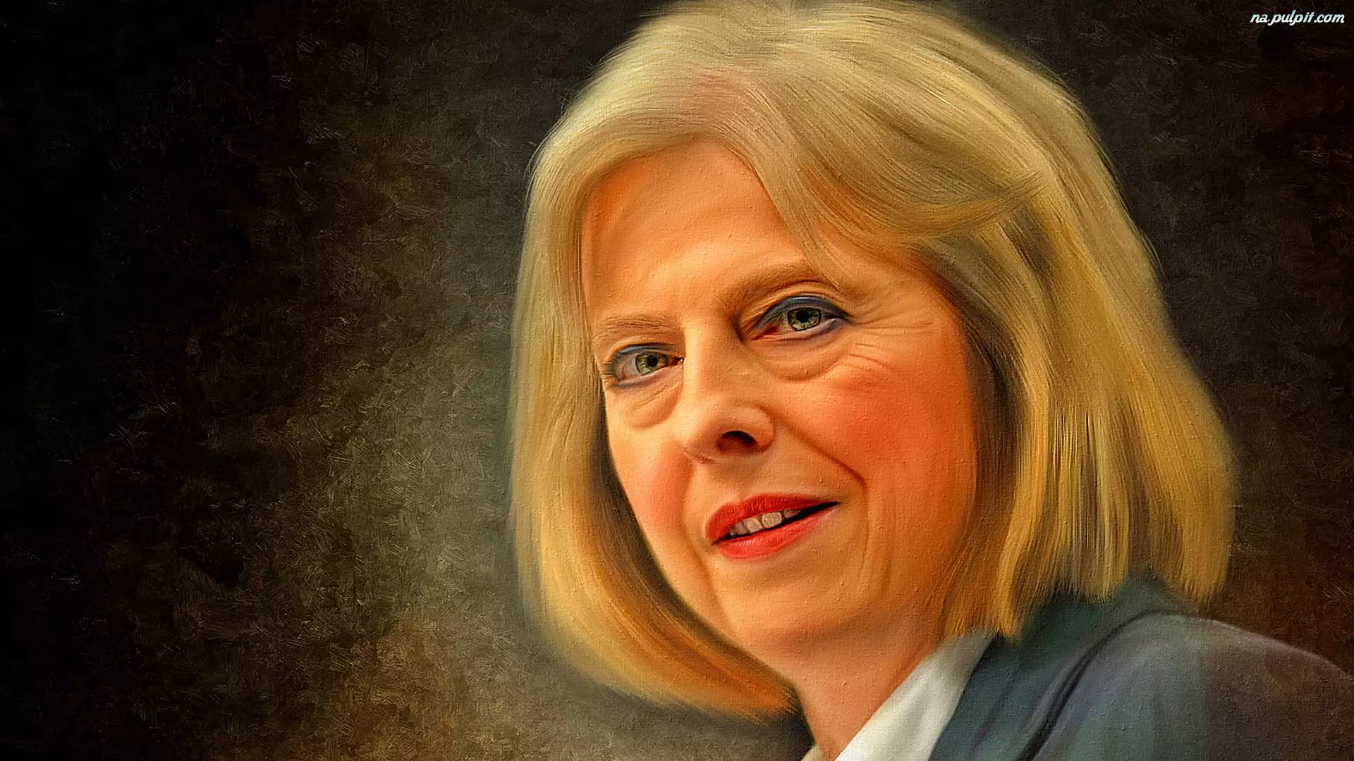 Grafika, Kobieta, Theresa May