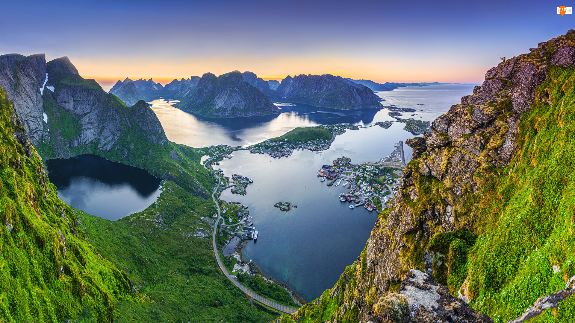 Norwegia, Góry, Morze Norweskie, Lofoty