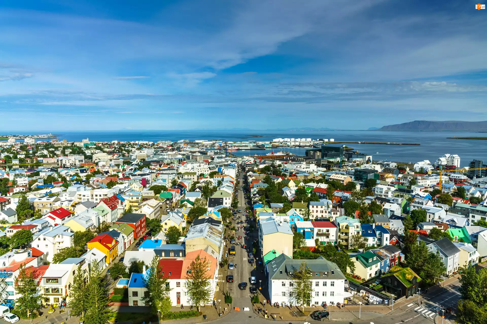 Islandia, Domy, Miasto, Reykjavík
