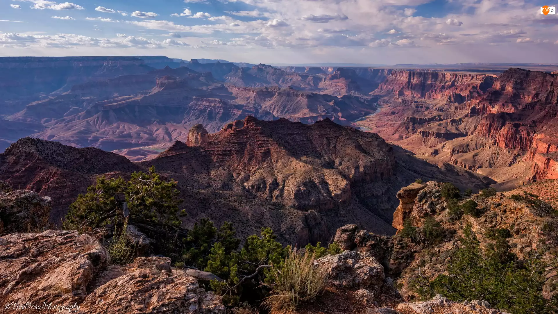 Wielki Kanion Kolorado, Park Narodowy Wielkiego Kanionu, Góry, Stany Zjednoczone, Grand Canyon, Stan Arizona