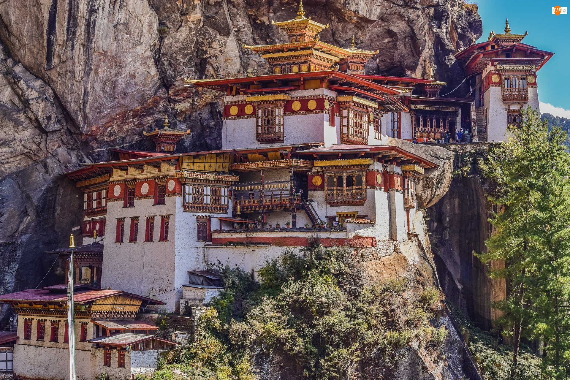 Skała, Bhutan, Świątynia, Paro Taktsang