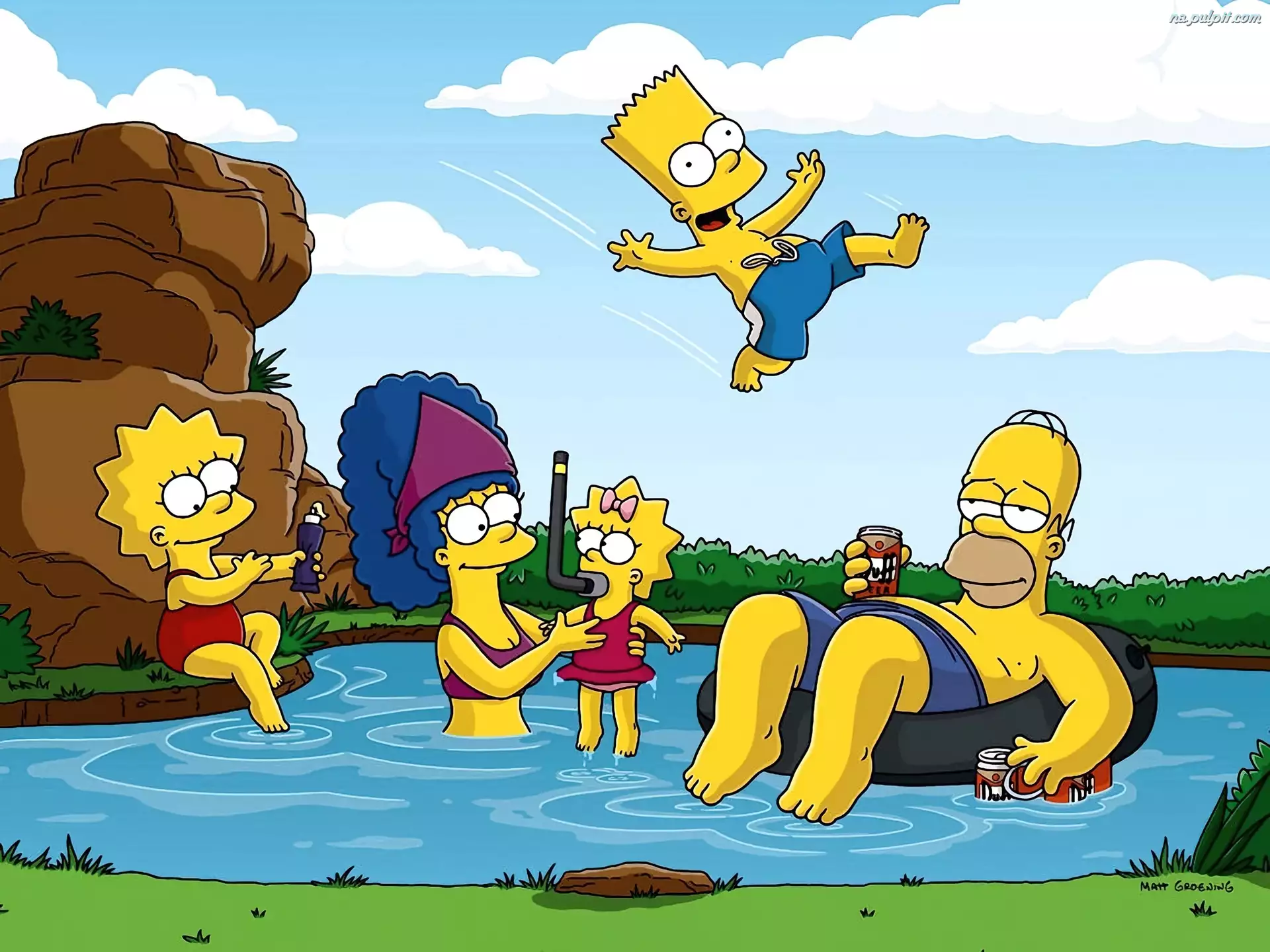 Basen, Rodzina, The Simpsons, Simpsonowie