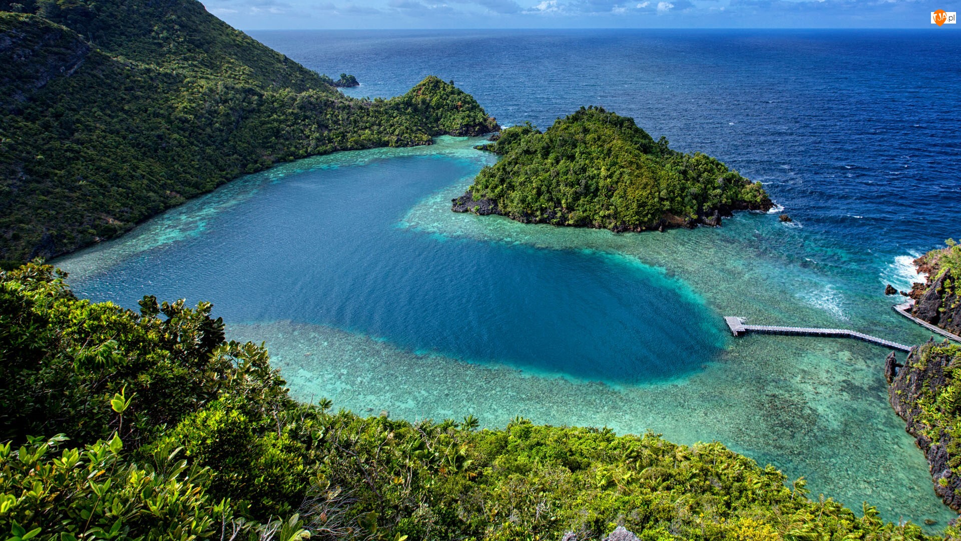 Papua Zachodnia, Indonezja, Karawapop, Laguna, Wyspa Misool, Morze Seram