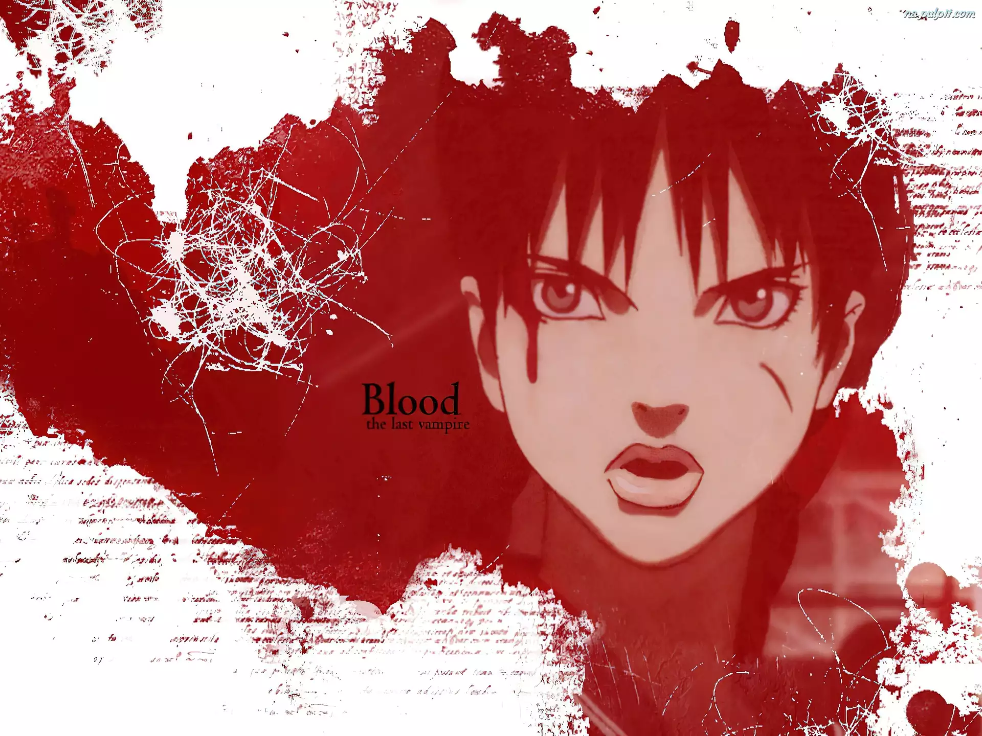 postać, Blood The Last Vampire, krew, twarz