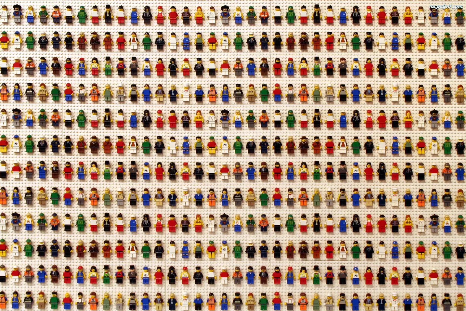 Kolorowe, Klocki, Lego, Figurki