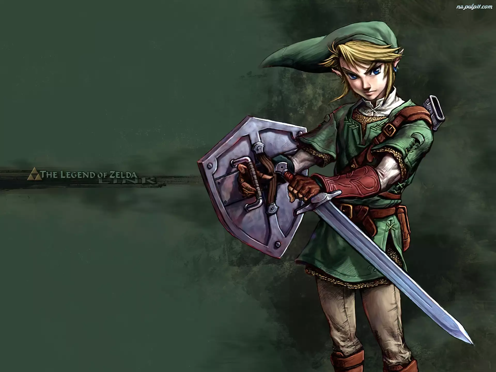 miecz, elf, postać, Legend Of Zelda, tarcza