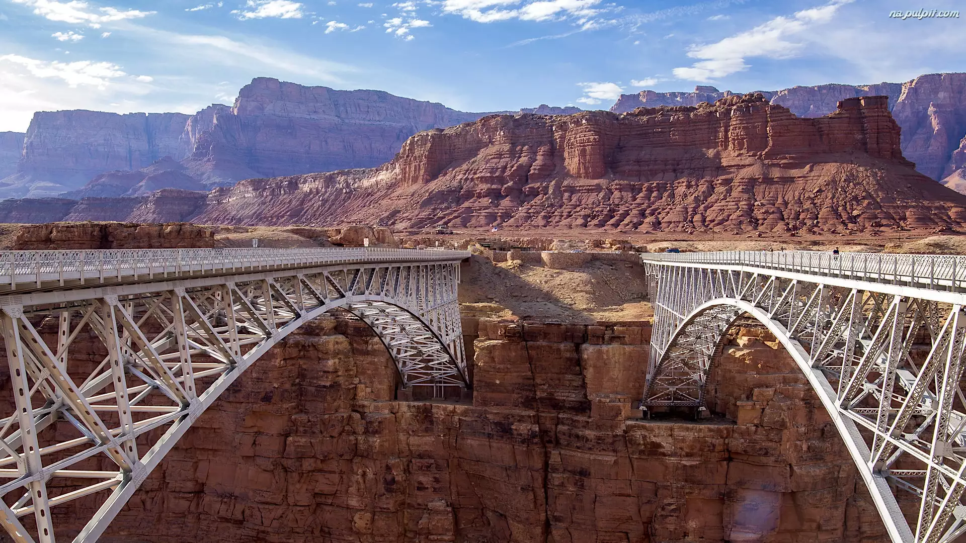Park Narodowy Wielkiego Kanionu, Dwa, Kanion, Arizona, Mosty, Marble Canyon, Stany Zjednoczone, Historic Navajo Bridge
