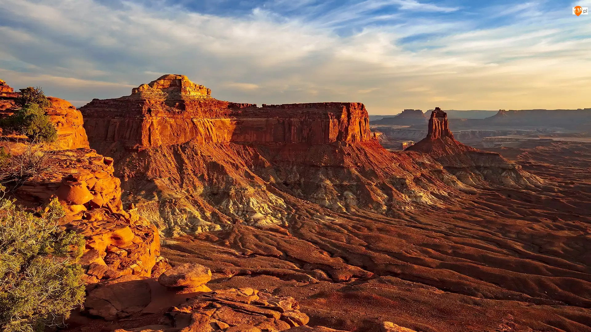 Skały, Góry, Park Narodowy Canyonlands, Stany Zjednoczone, Formacje skalne, Utah