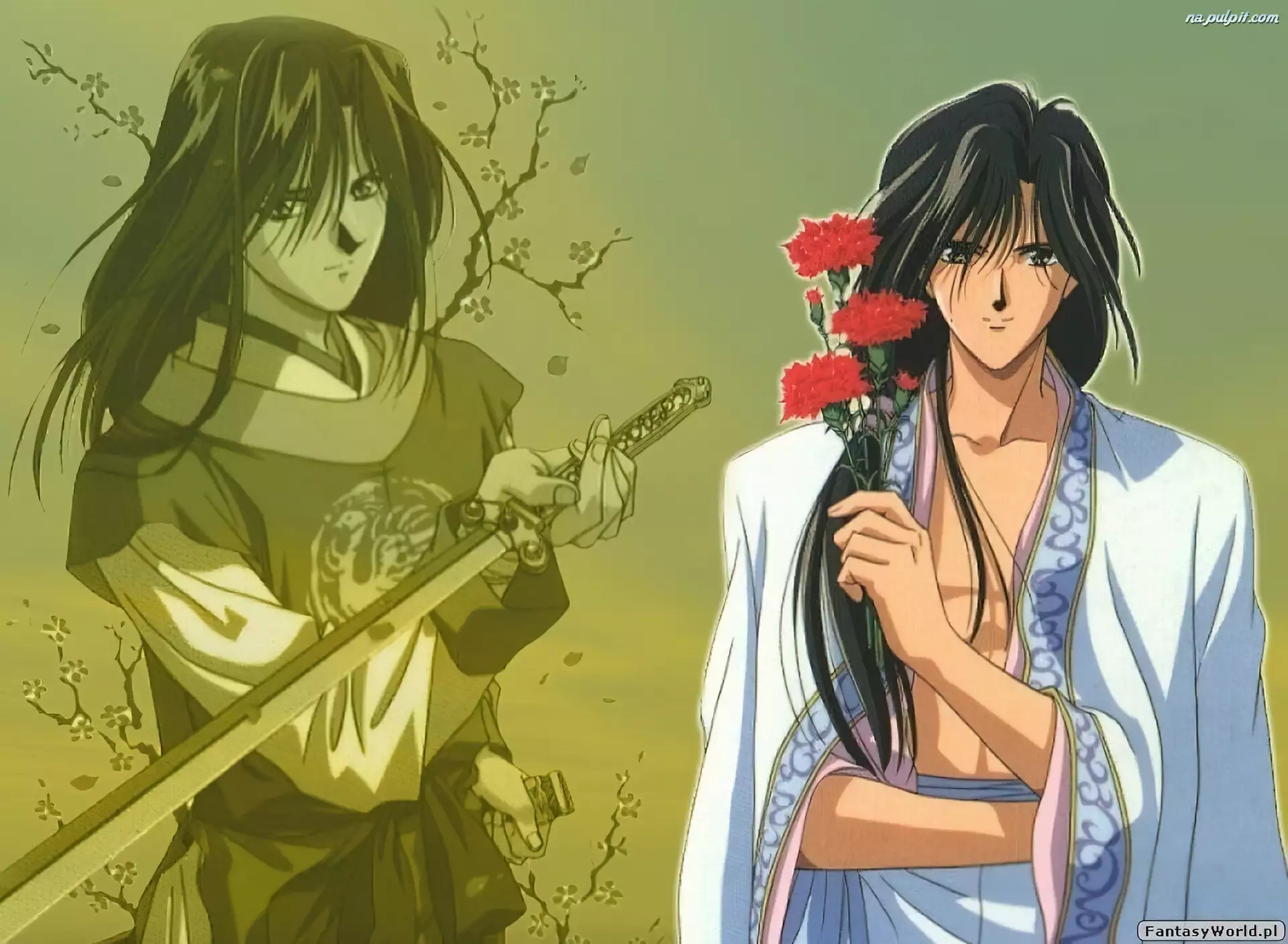 miecz, Fushigi Yuugi, postać, kwiatek