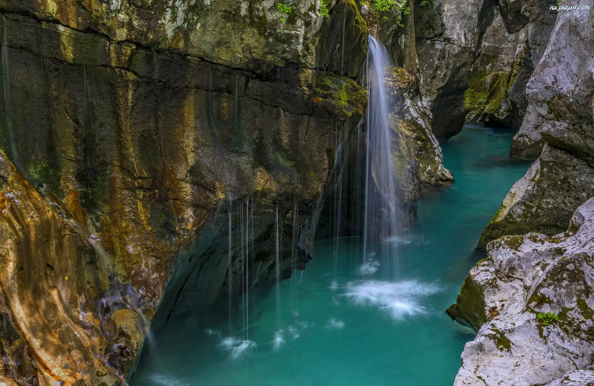Skały, Słowenia, Triglavski Park Narodowy, Rzeka Socza