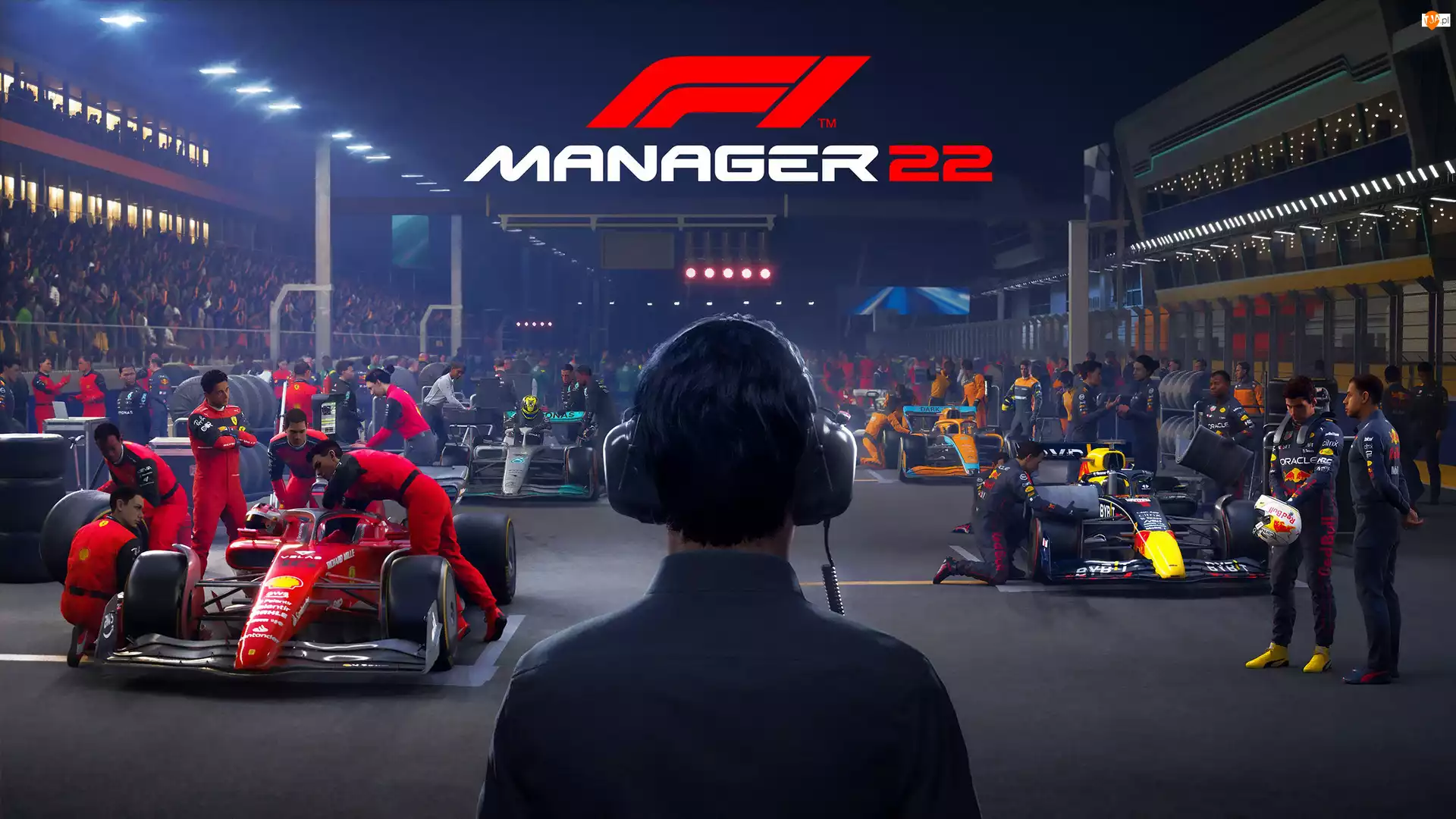 F1 Manager 22, Gra, Mechanicy, Plakat, Bolidy, Service