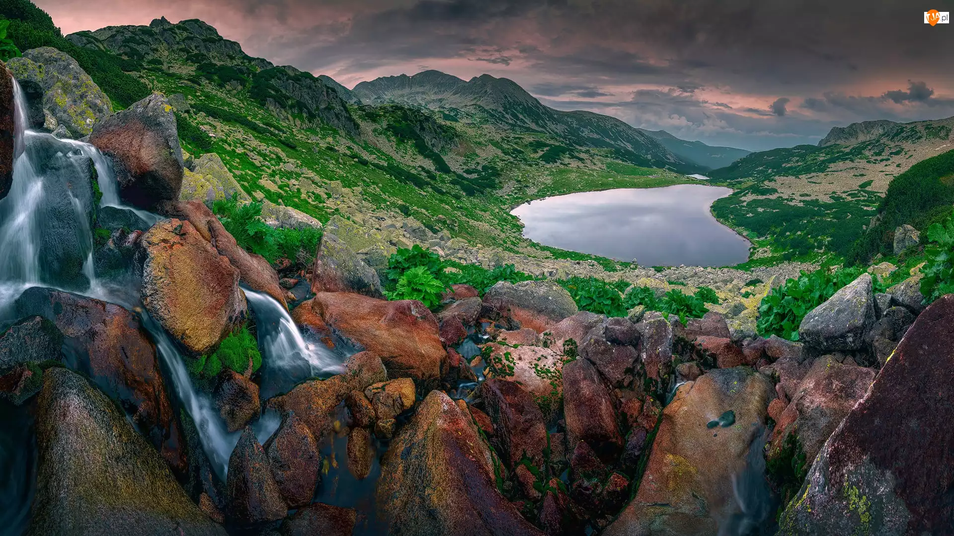Karpaty Południowe, Góry, Kamienie, Rumunia, Jezioro Bucura, Park Narodowy Retezat