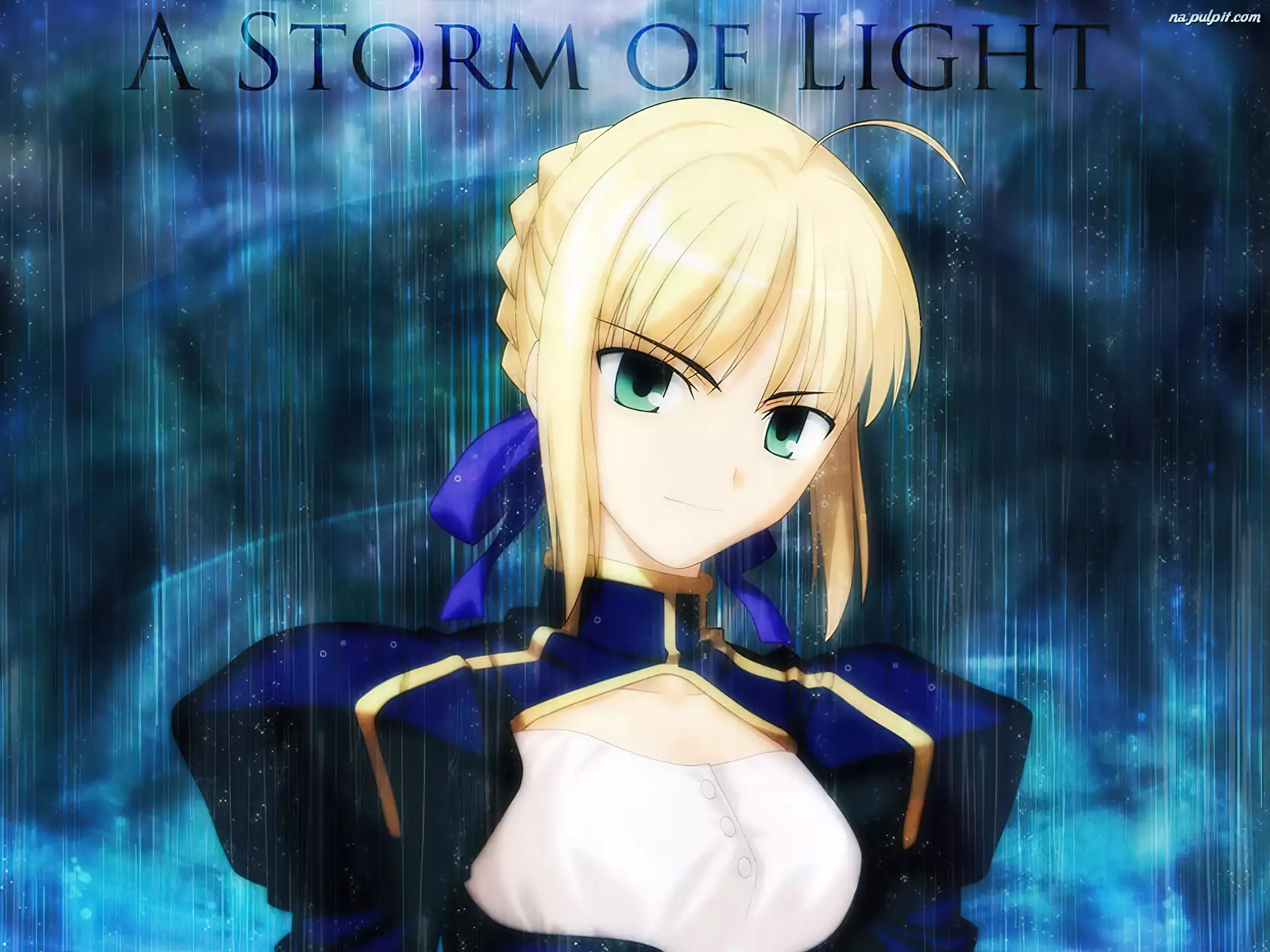 light, Fate Stay Night, kobieta, storm
