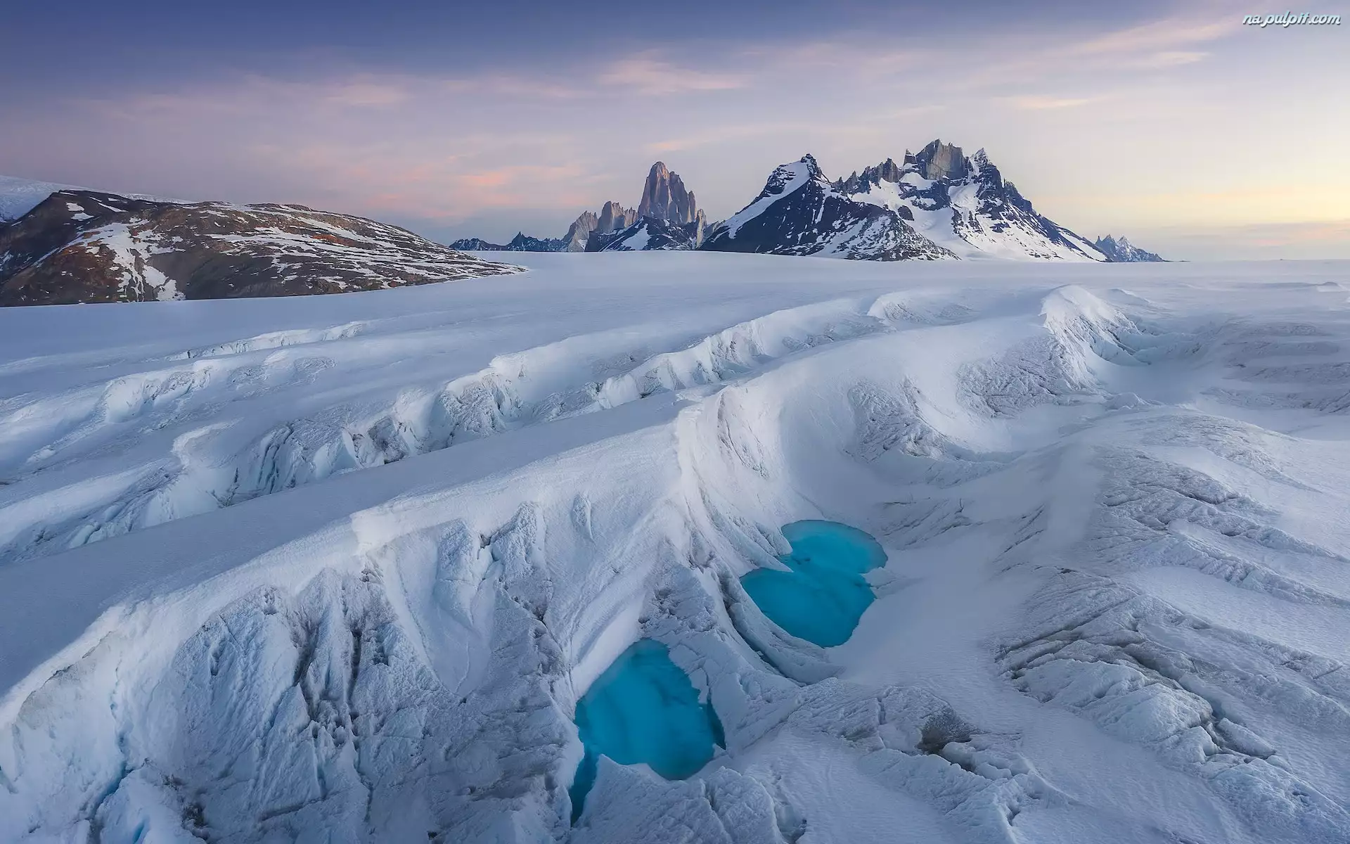Zima, El Chalten, Patagonia, Chile, Góry